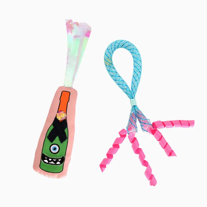 Hugsmart Meow Buddies Kitten Party Wine Bottle Cat Toy