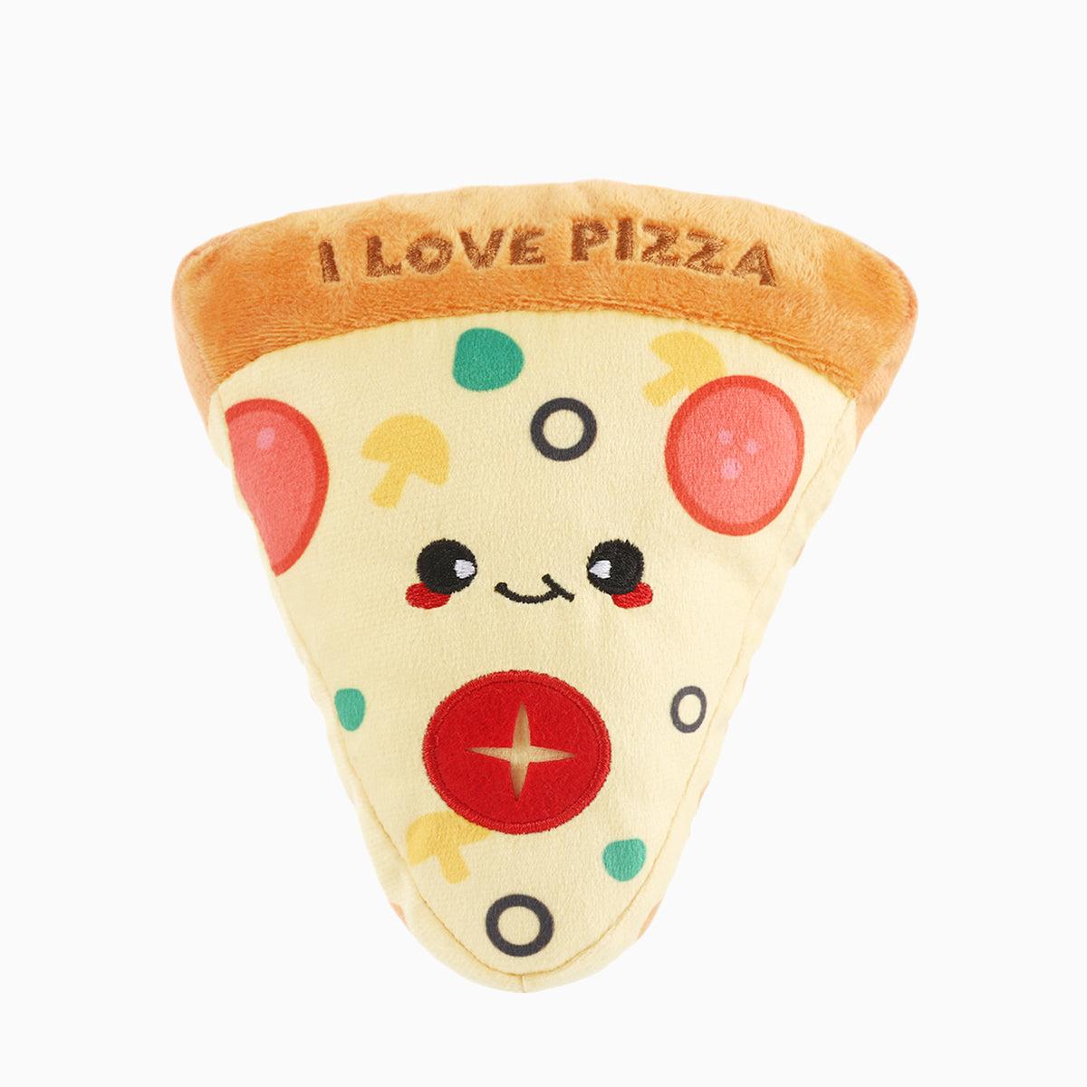 Hugsmart Food Party Pizza Dog Toy