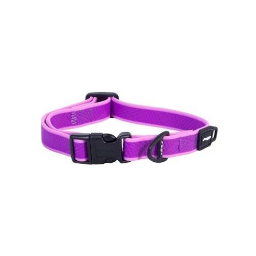 Rogz Amphibian Classic Dog Collar, Purple