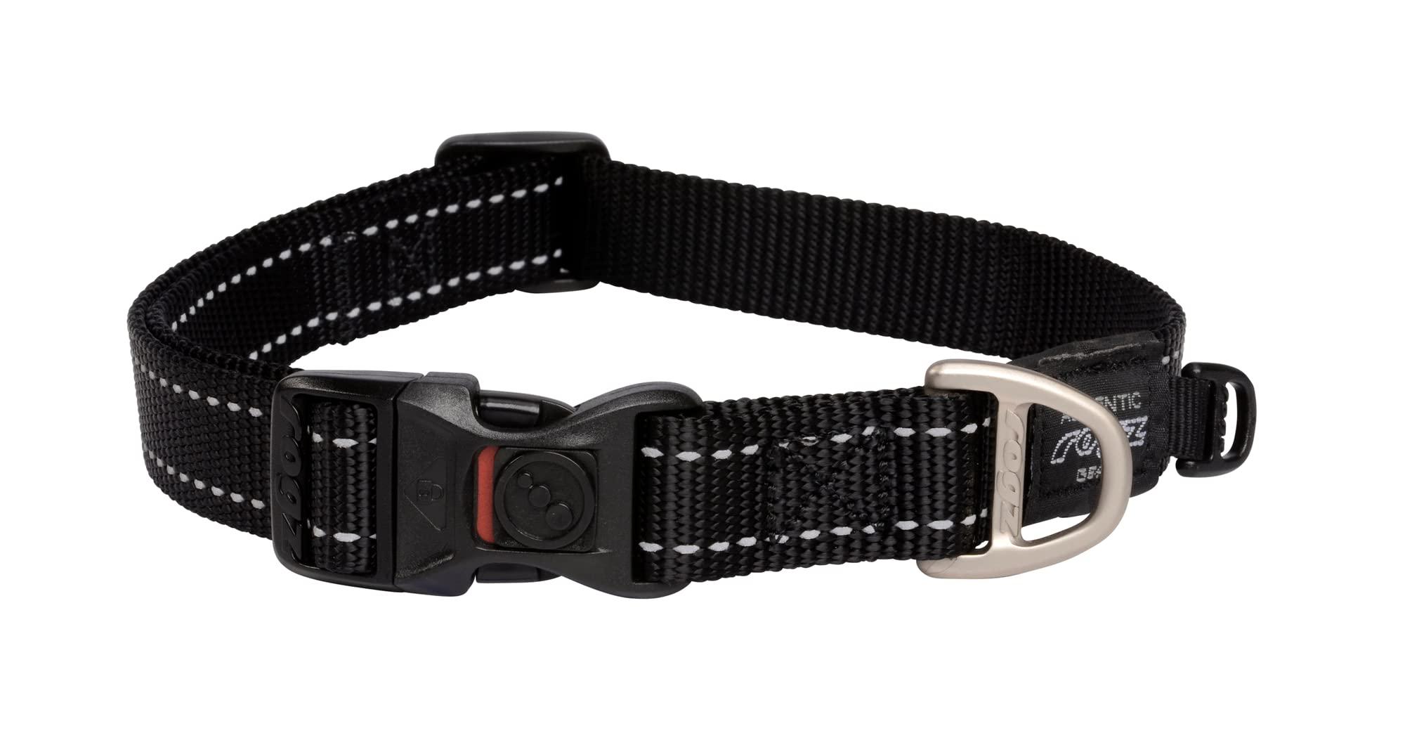 Rogz Utility Classic Dog Collar, Black