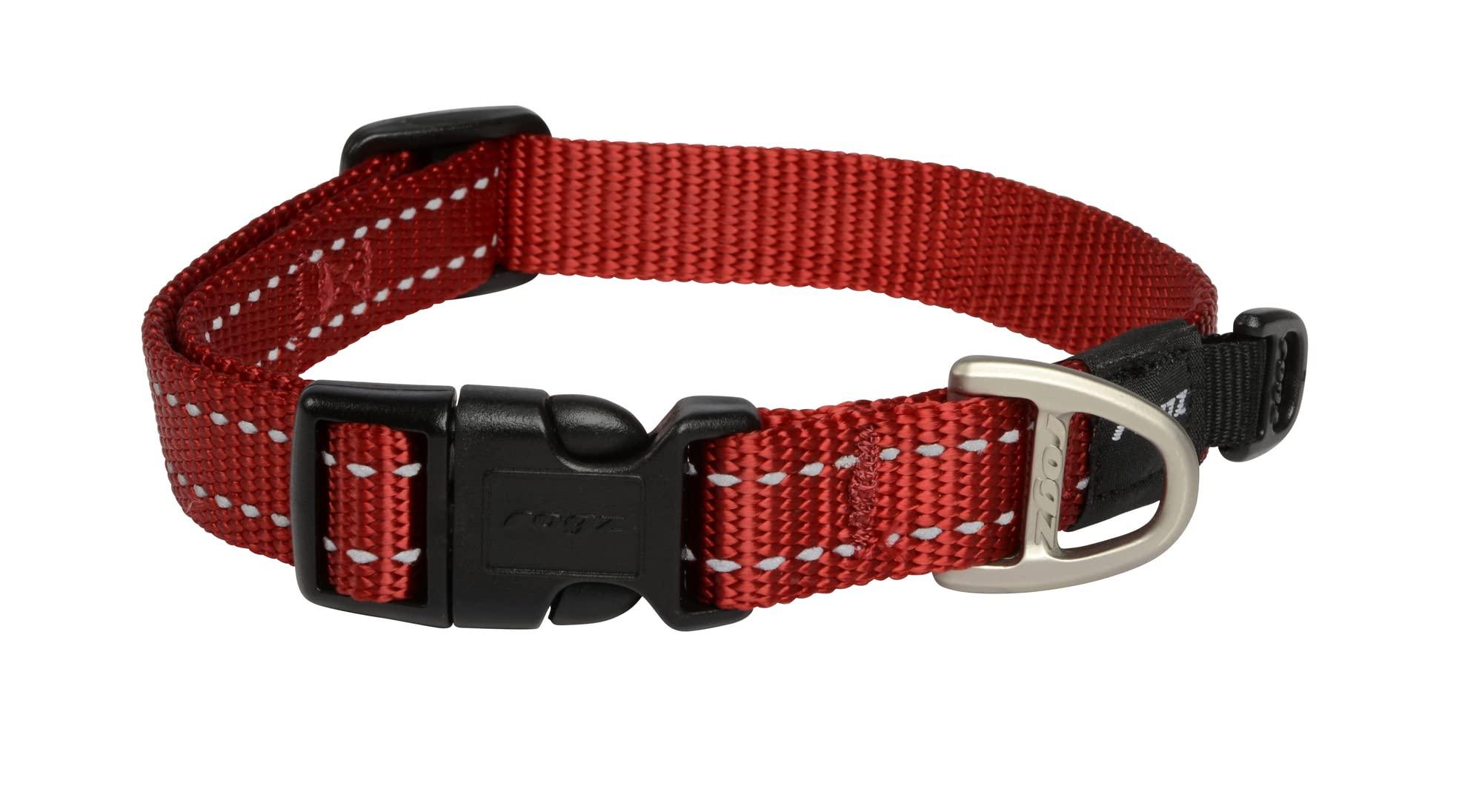 Rogz Utility Classic Dog Collar, Red