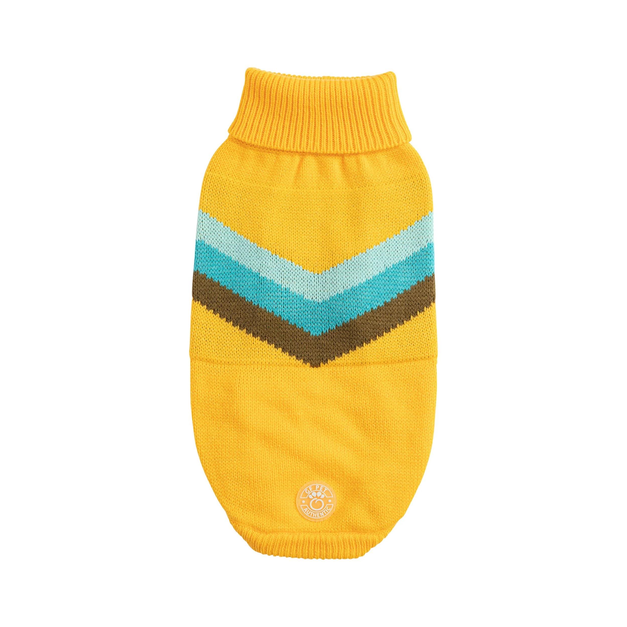 GF Pet Alpine Dog Sweater, Yellow, X-Small