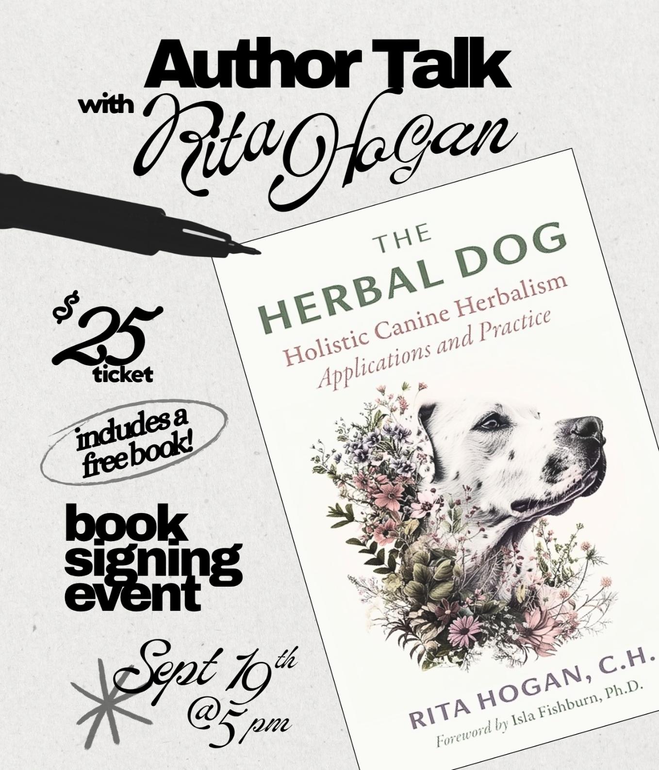 Fetch & Friskers Author Talk & Book Signing with Rita Hogan