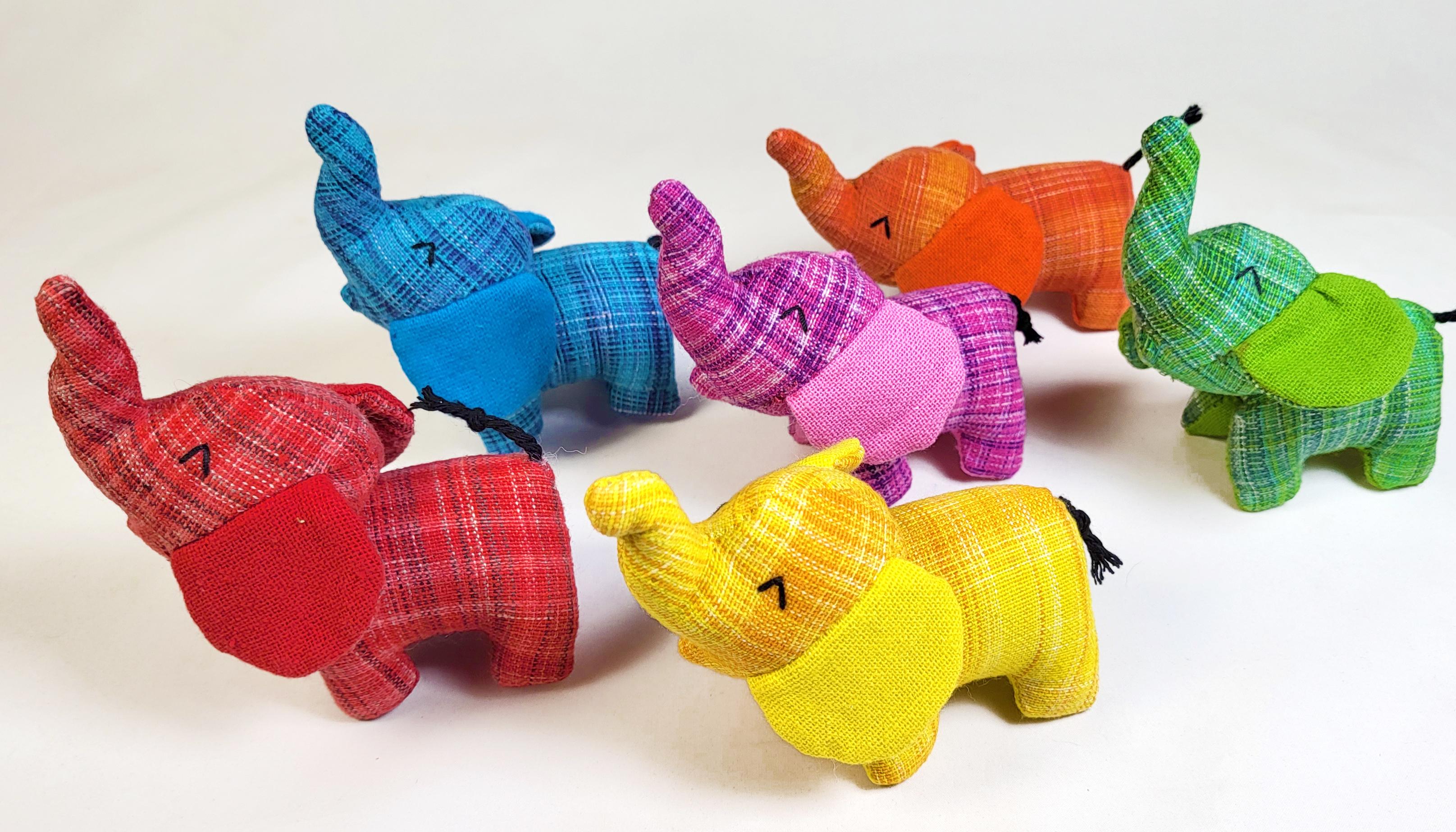 Goli Design Peanut the Elephant Catnip Infused Cat Toy, Color Varies