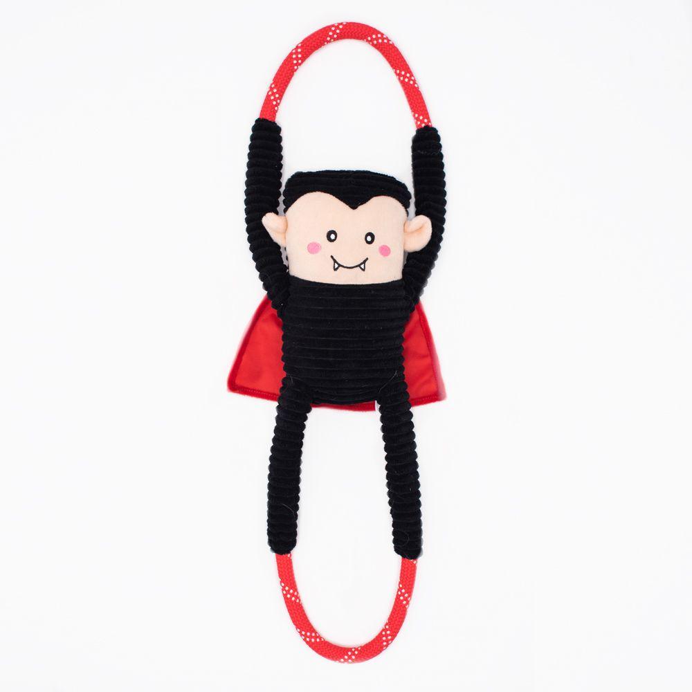 ZippyPaws Halloween RopeTugz Dracula Dog Toy