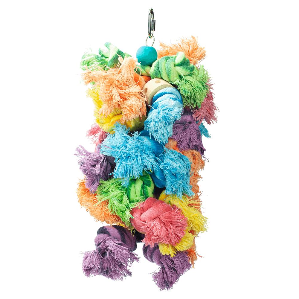 A&E Cage Company Happy Beaks Woolly Monster Bird Toy, Large