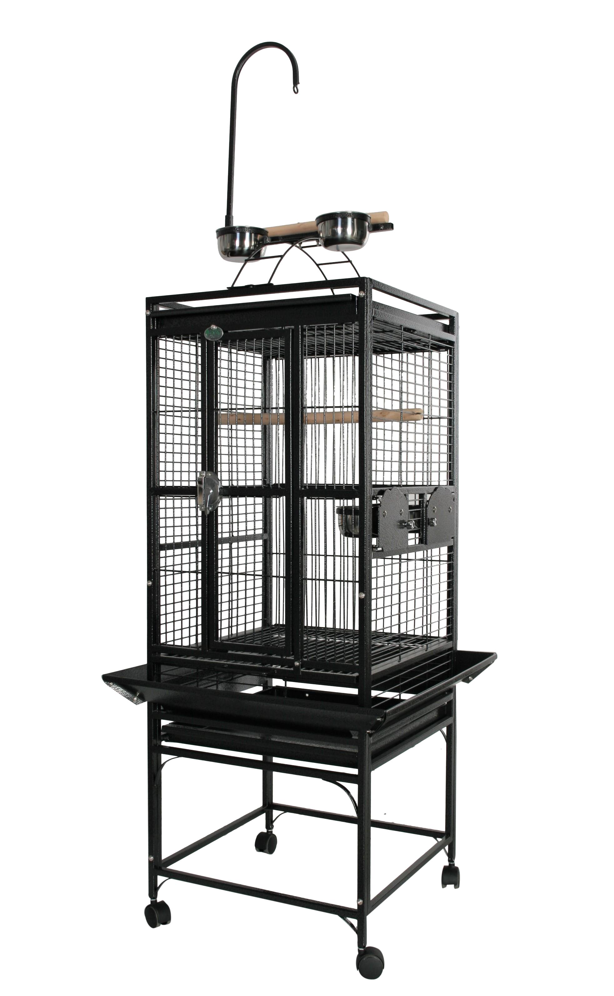 A&E Cage Company PlayTop Bird Cage, Black