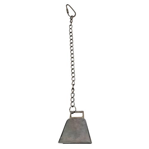 A&E Cage Company Silver Bell on Chain Bird Toy