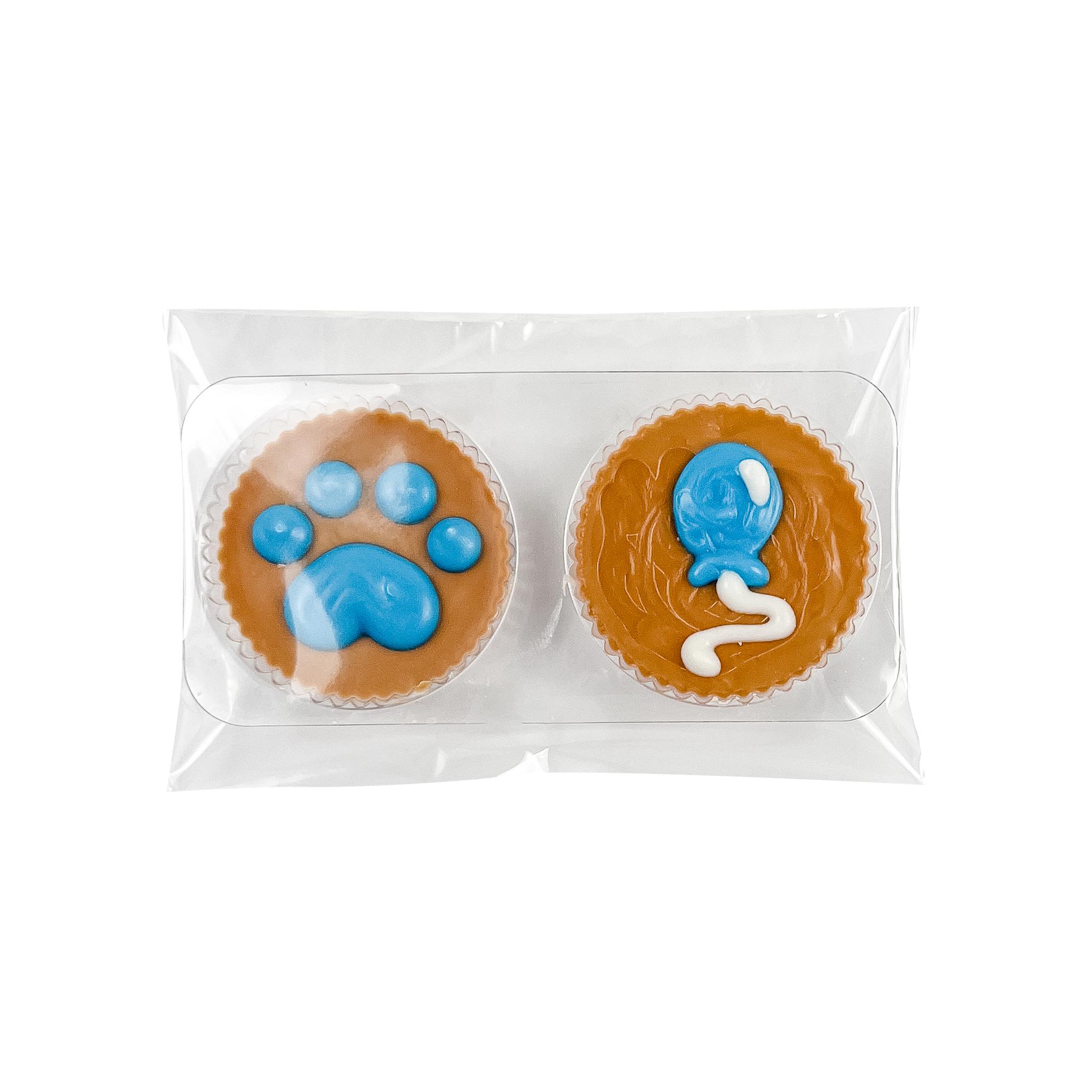 Bosco & Roxy's Happy Bark-Day Peanut Butter Cup Dog Treats, Large