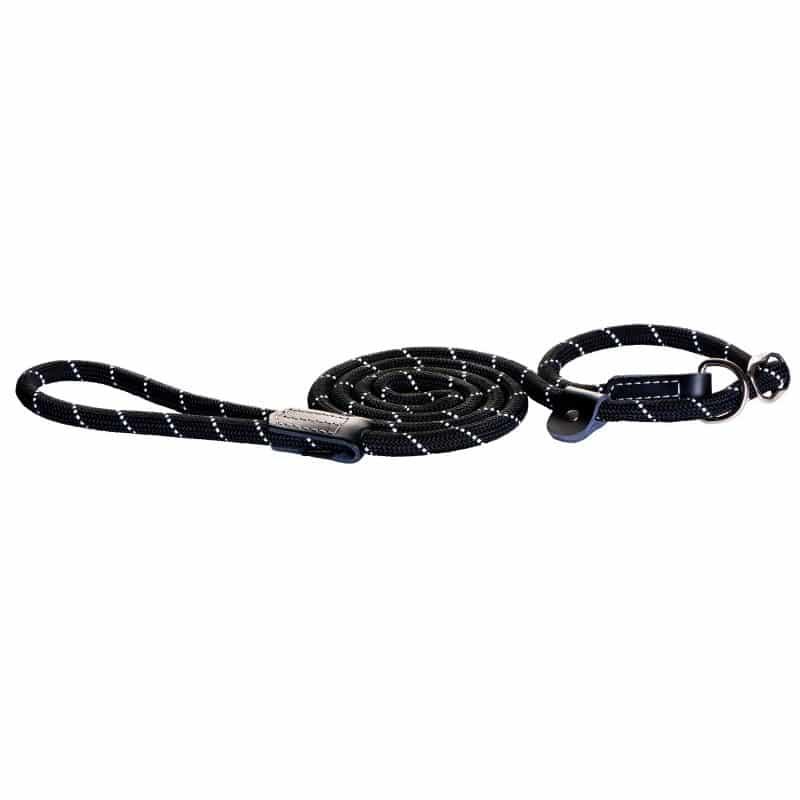 Rogz Moxon Ropez Dog Leash, Black