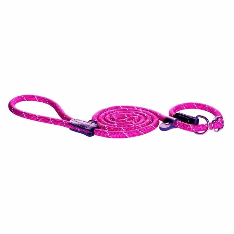 Rogz Moxon Ropez Dog Leash, Pink