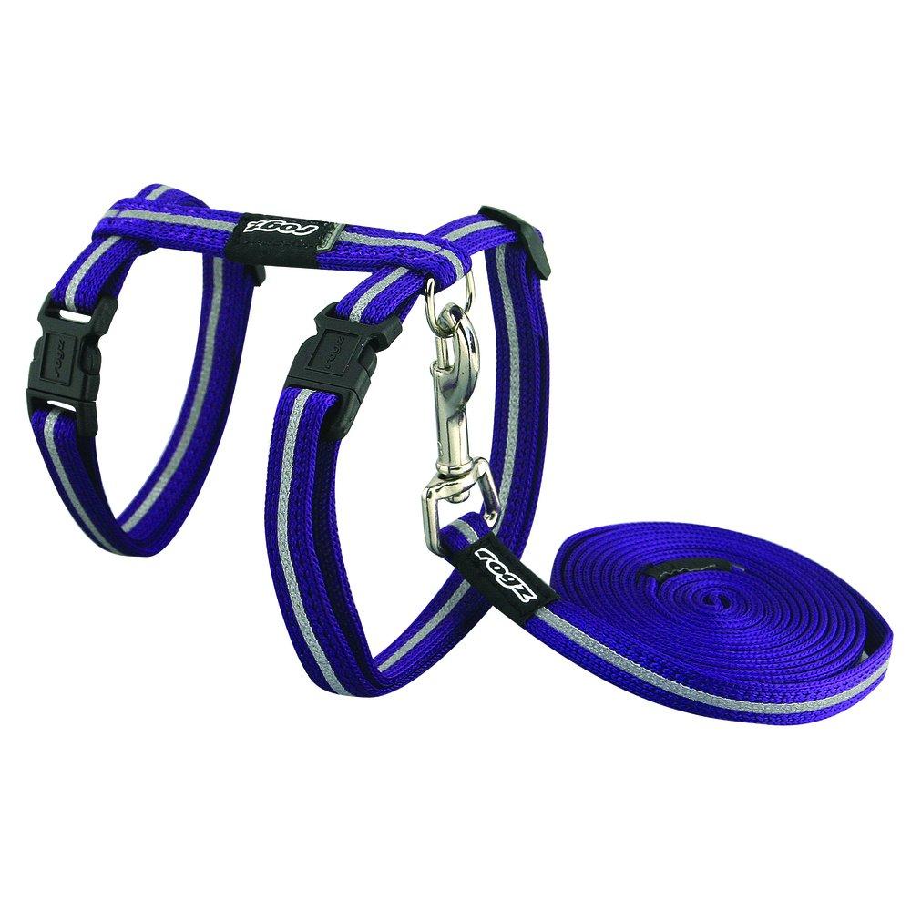 Rogz AlleyCat Cat Leash & Harness, Purple