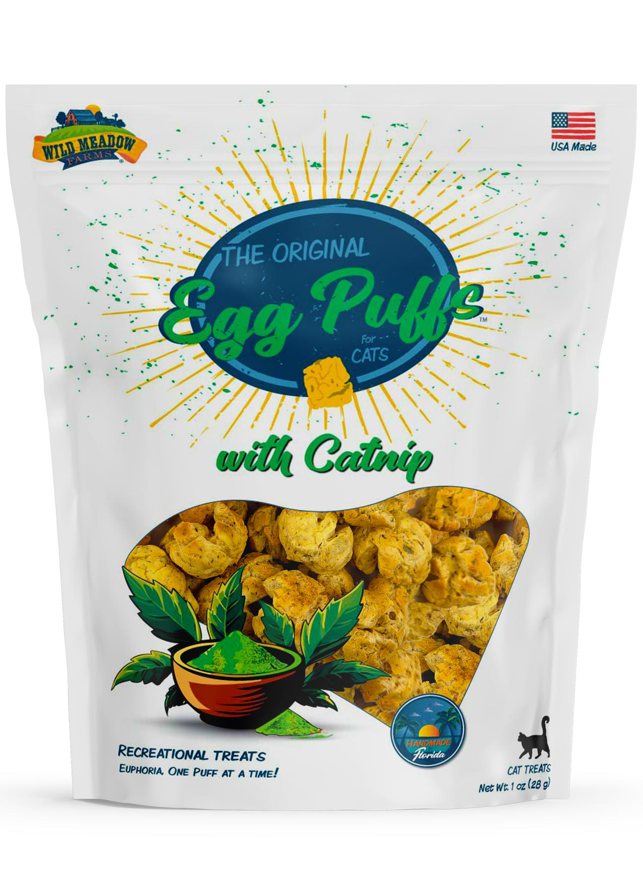 Wild Meadow Farms Egg Puff with Catnip Cat Treats