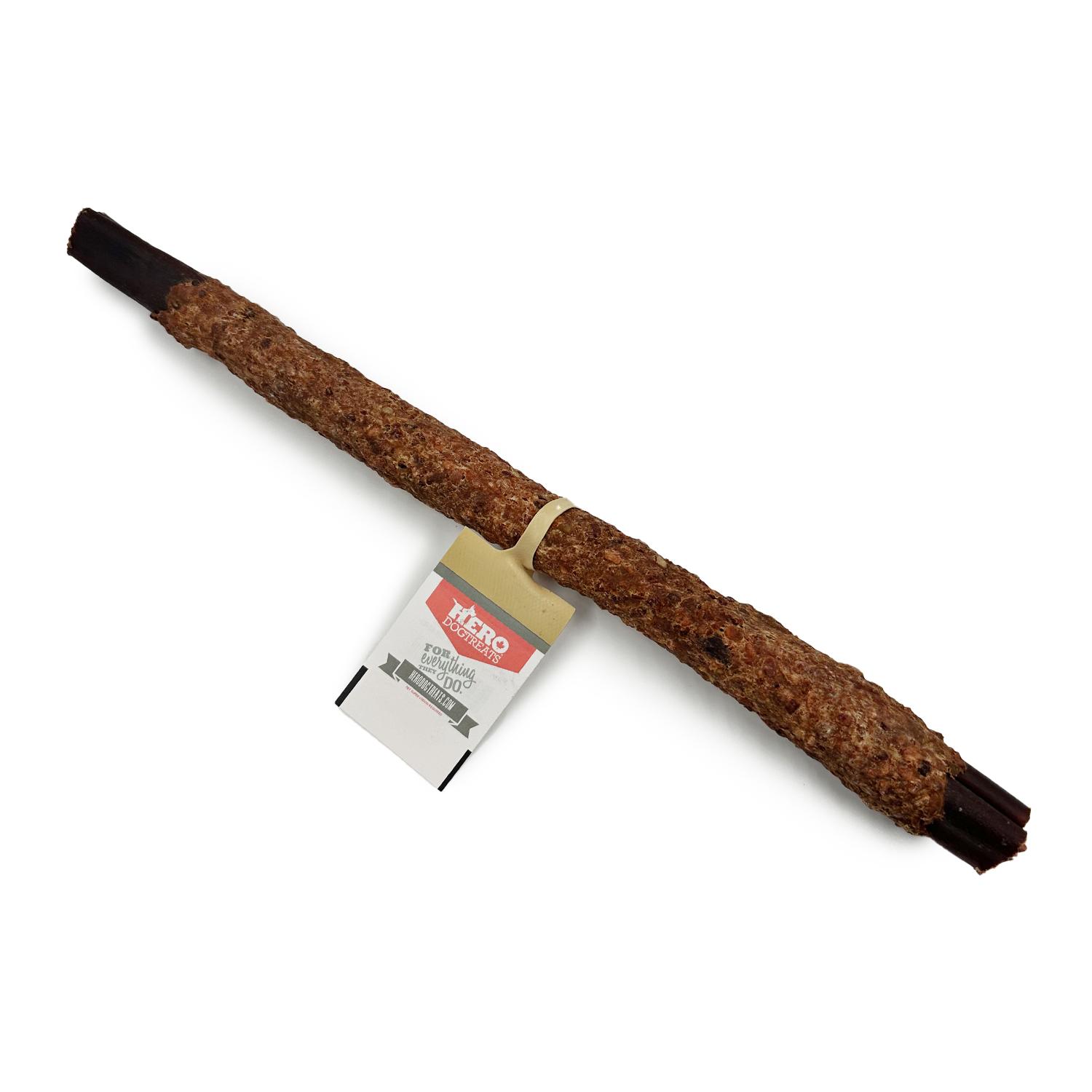 Hero Dog Treats Beef Basted Collagen Stick Dog Treats, 12-in