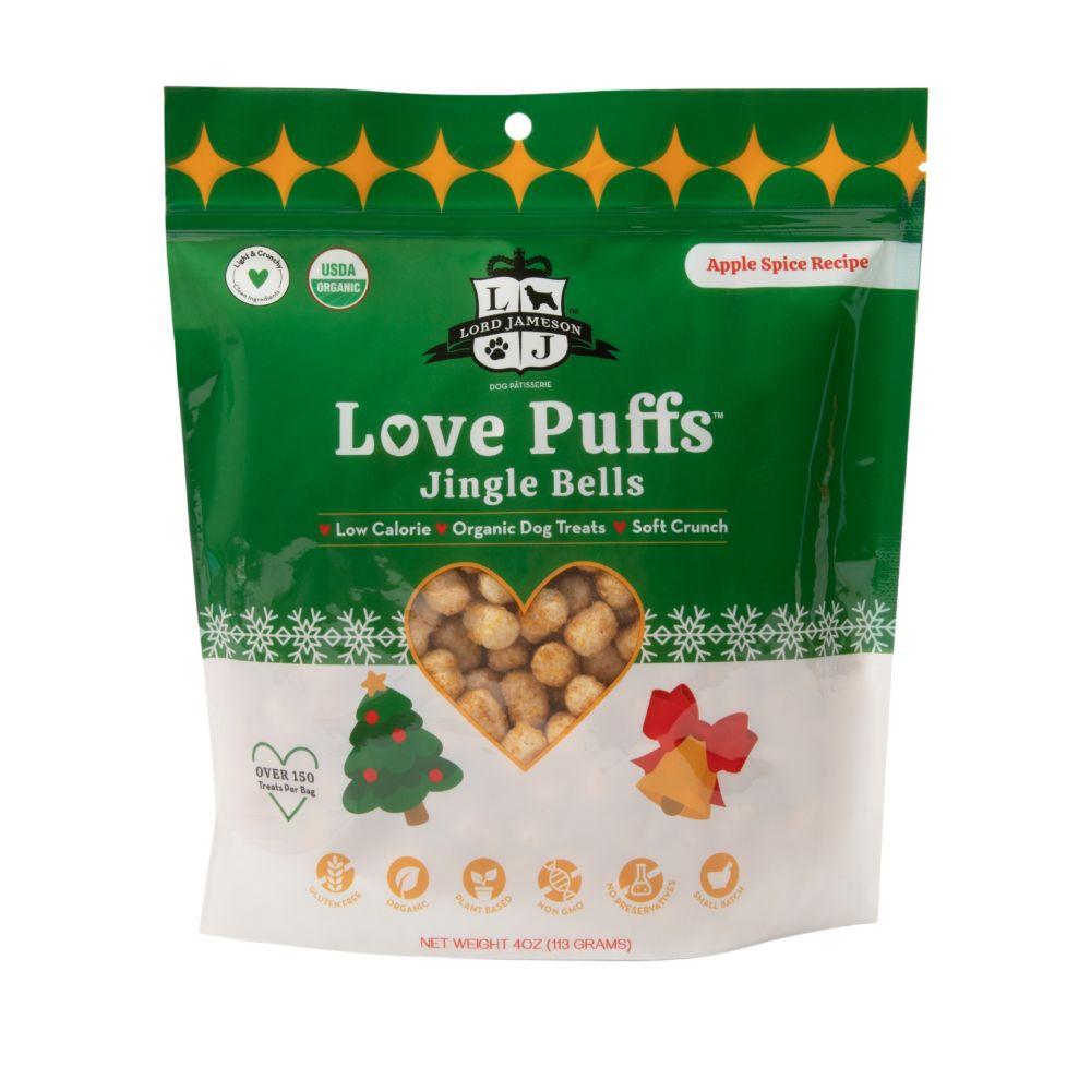 Lord Jameson Love Puffs Jingle Bells Dog Treats, 4-oz