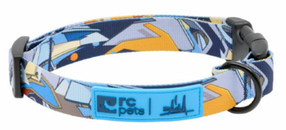 RC Pets Artist Series Dog Collar, Daim, Large, 1-in