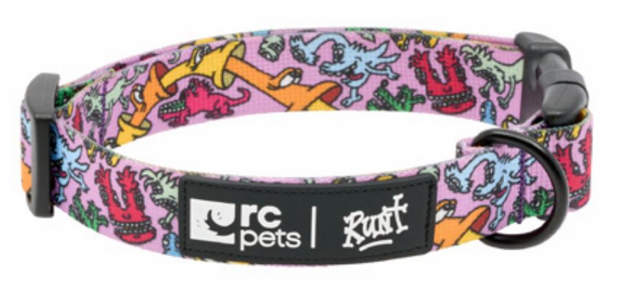 RC Pets Artist Series Dog Collar, Runt, Large, 1-in