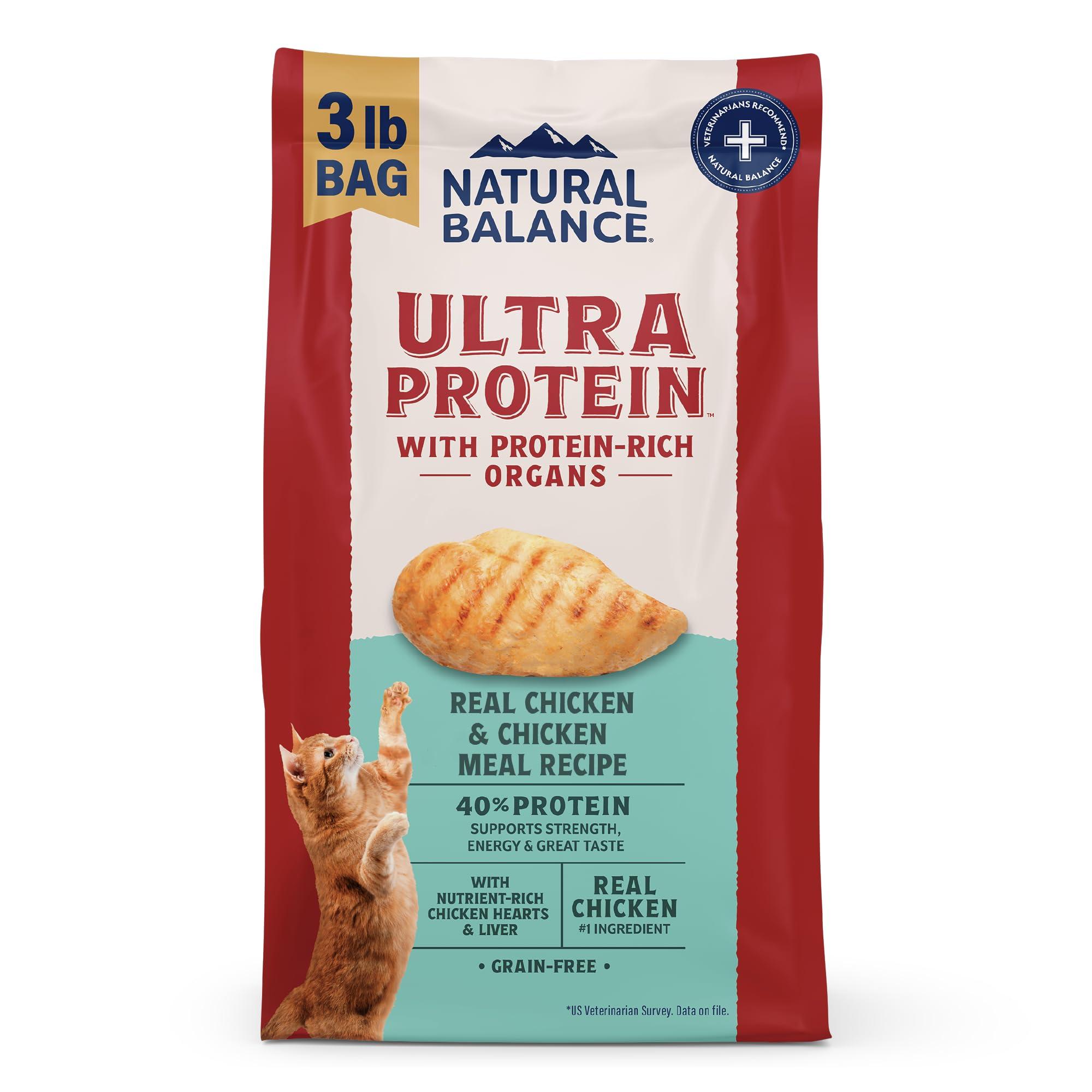 Natural Balance Ultra Protein Real Chicken & Chicken Meal Dry Cat Food