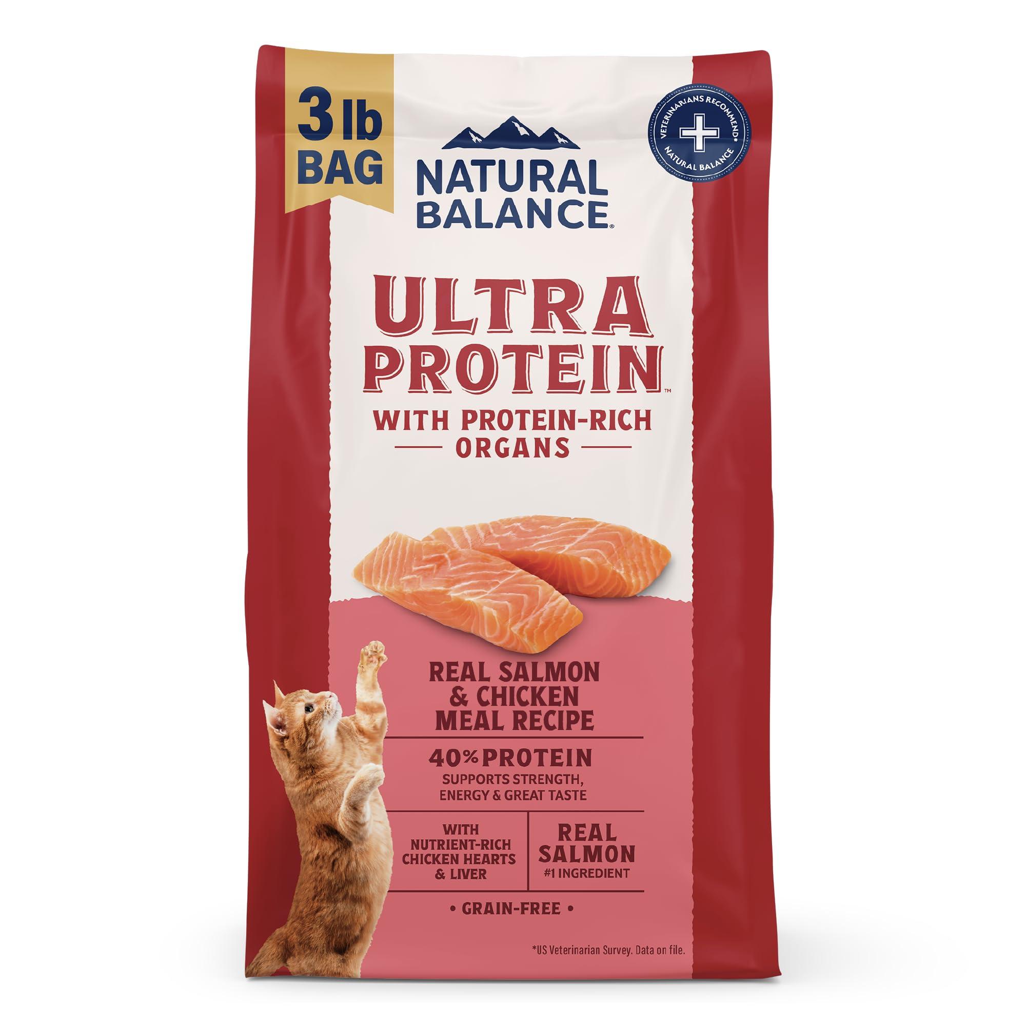 Natural Balance Ultra Protein Real Salmon & Chicken Meal Dry Cat Food