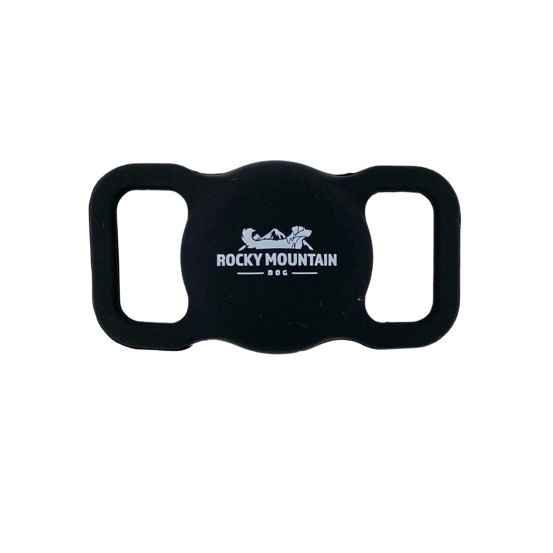 Rocky Mountain Dog AirTag Holder for Dog Collars, Black