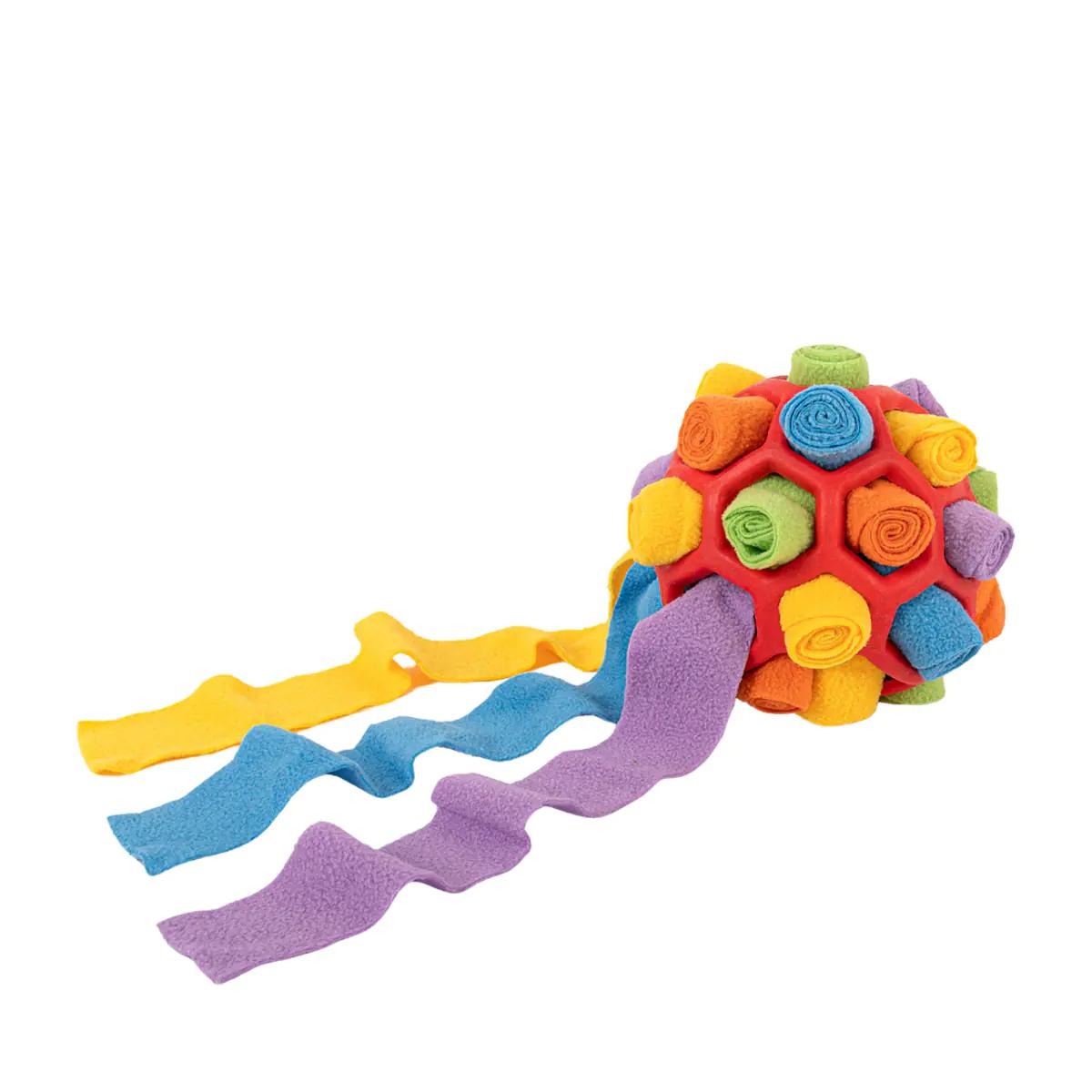 Brookbrand Pets Snuffle Ball Dog Toy, Red, 7-in x 7-in