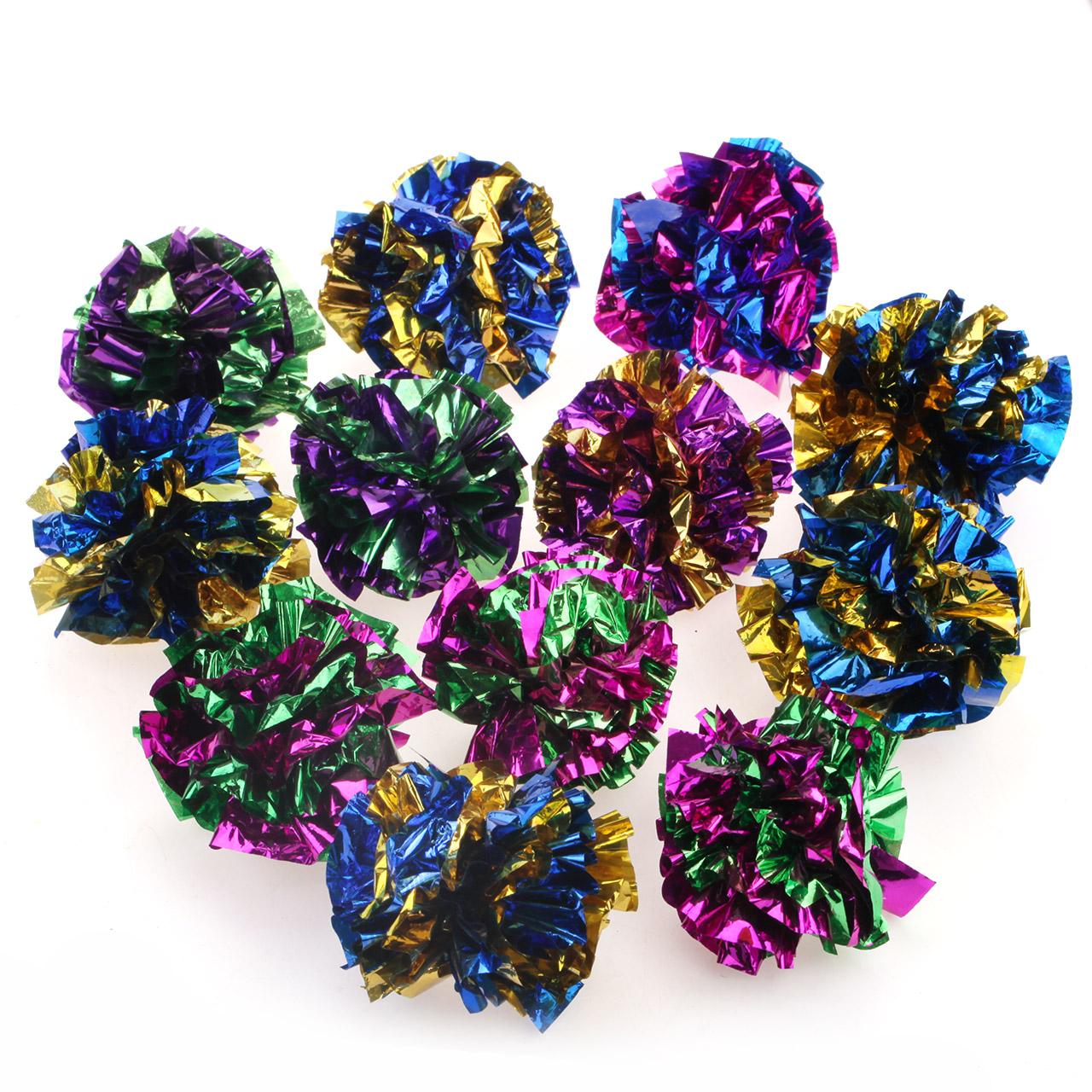 WONPET Foil Crinkle Ball Cat Toy