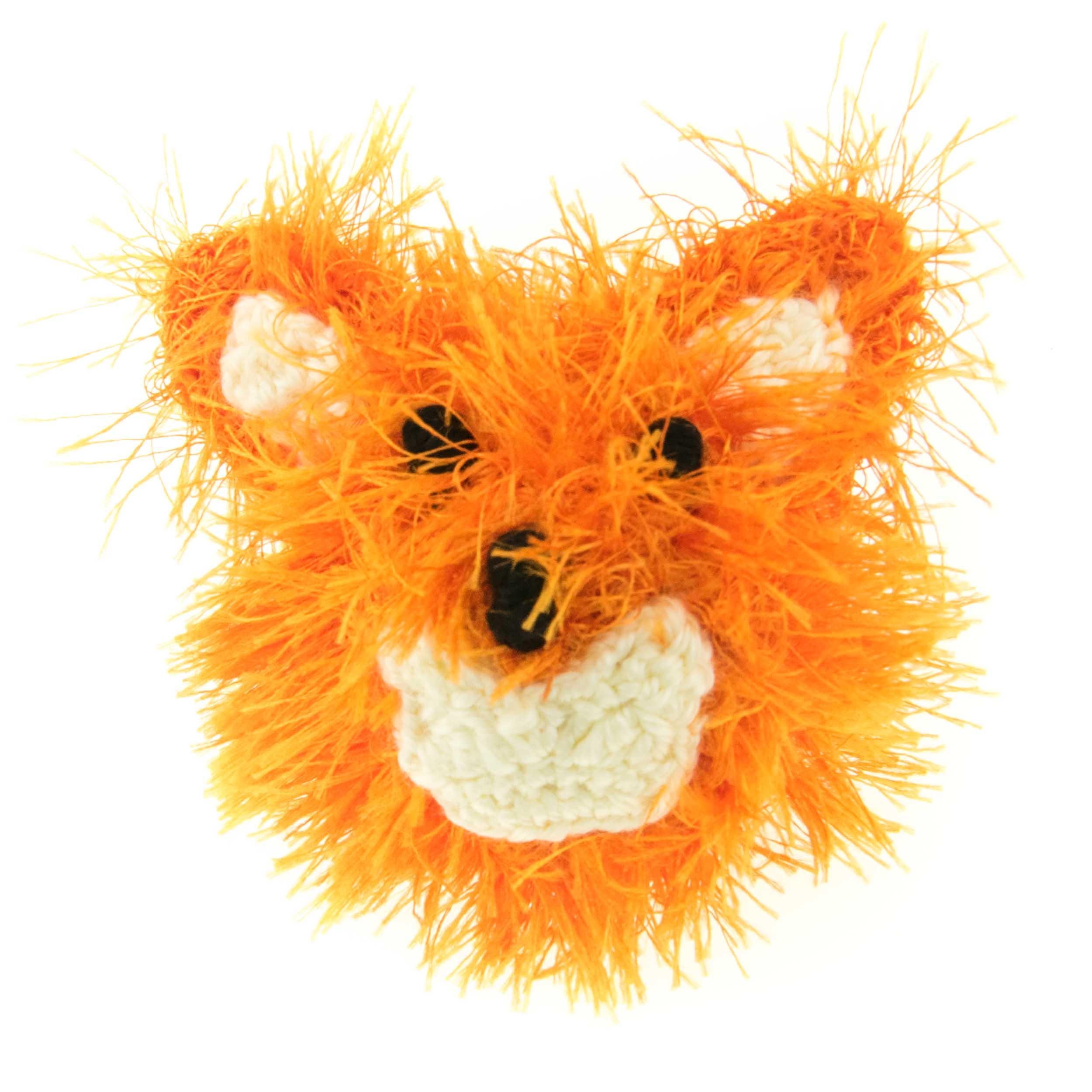 Oomaloo Ball Head Fox Dog Toy, Medium