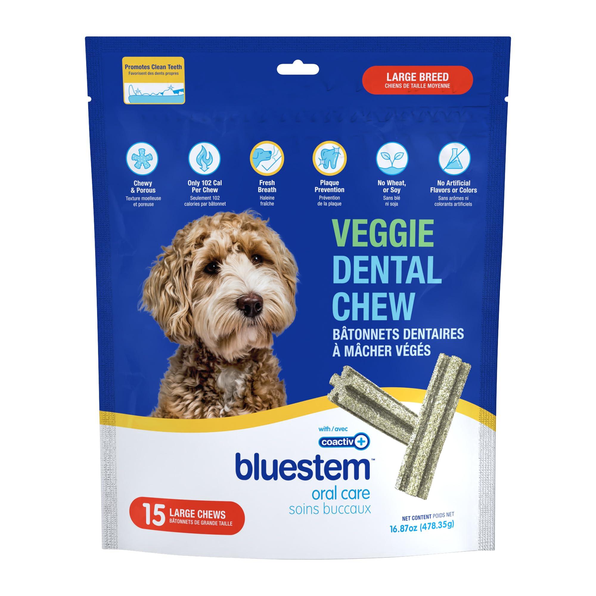 Bluestem Veggie Dental Chew for Large Dogs