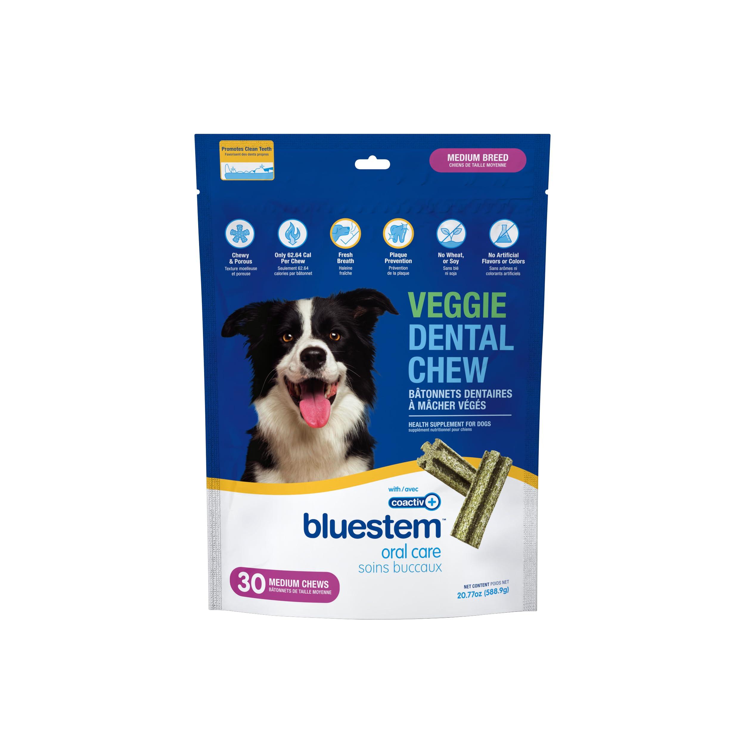 Bluestem Veggie Dental Chew for Medium Dogs