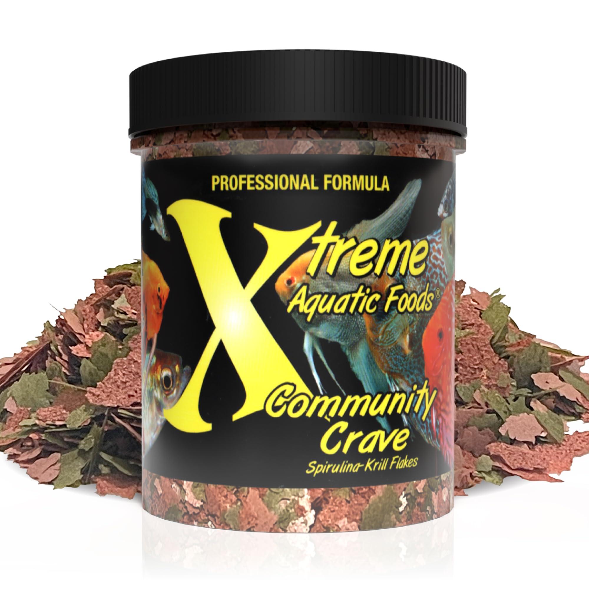 Xtreme Aquatic Foods Community Crave Flake Fish Food, 1-oz