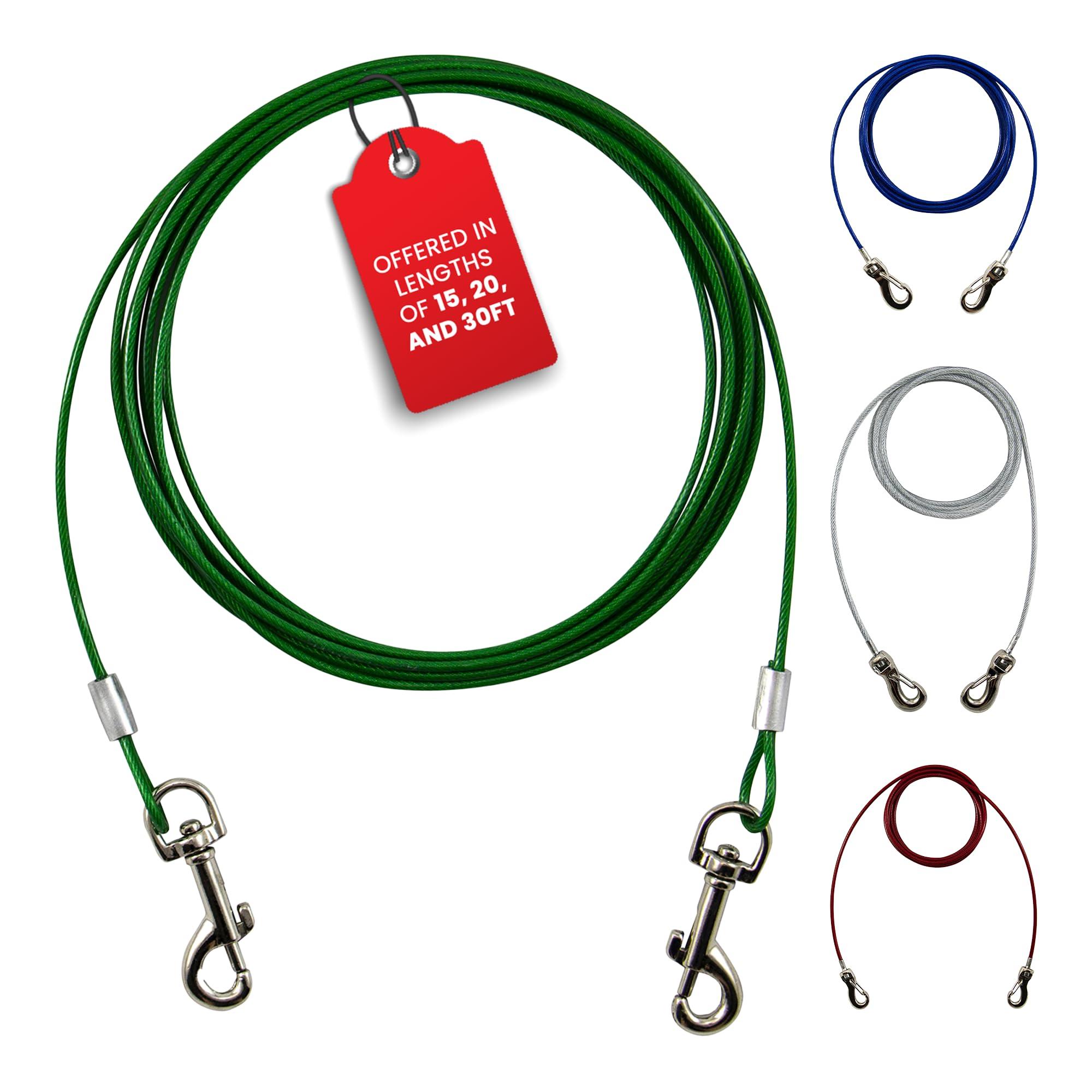 Ben-Mor Zinco Strong 360 Degree Rotating Cable Tie Double Swivel for Dogs
