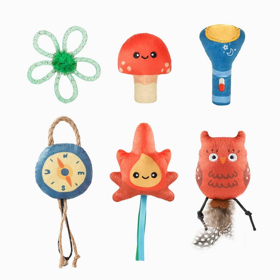 Hugsmart Camping Claws Meow Camps Cat Toy, 3 x 2.5 x 0.8-in