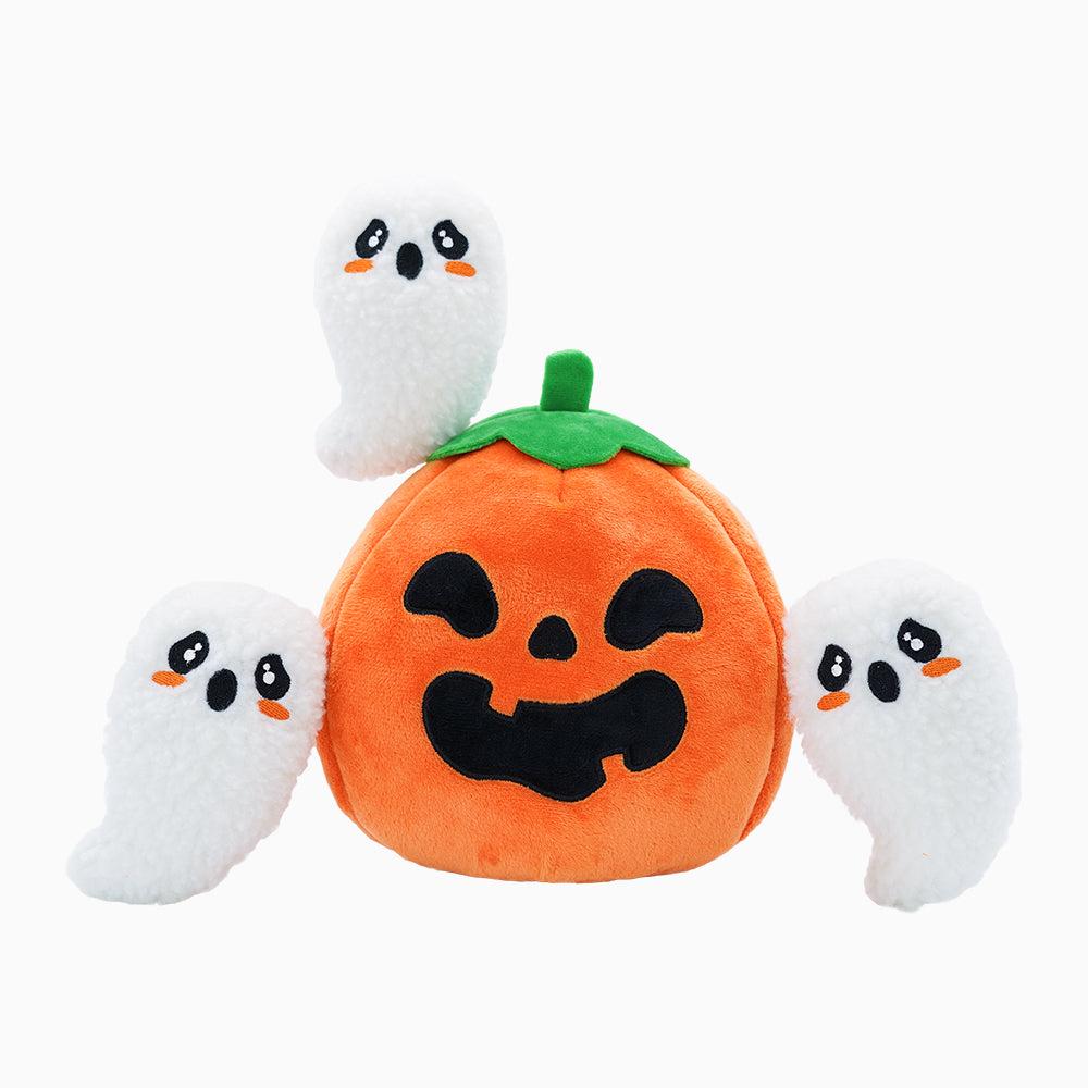 Hugsmart Howloween Night Ghost Pumpkin Dog Toy