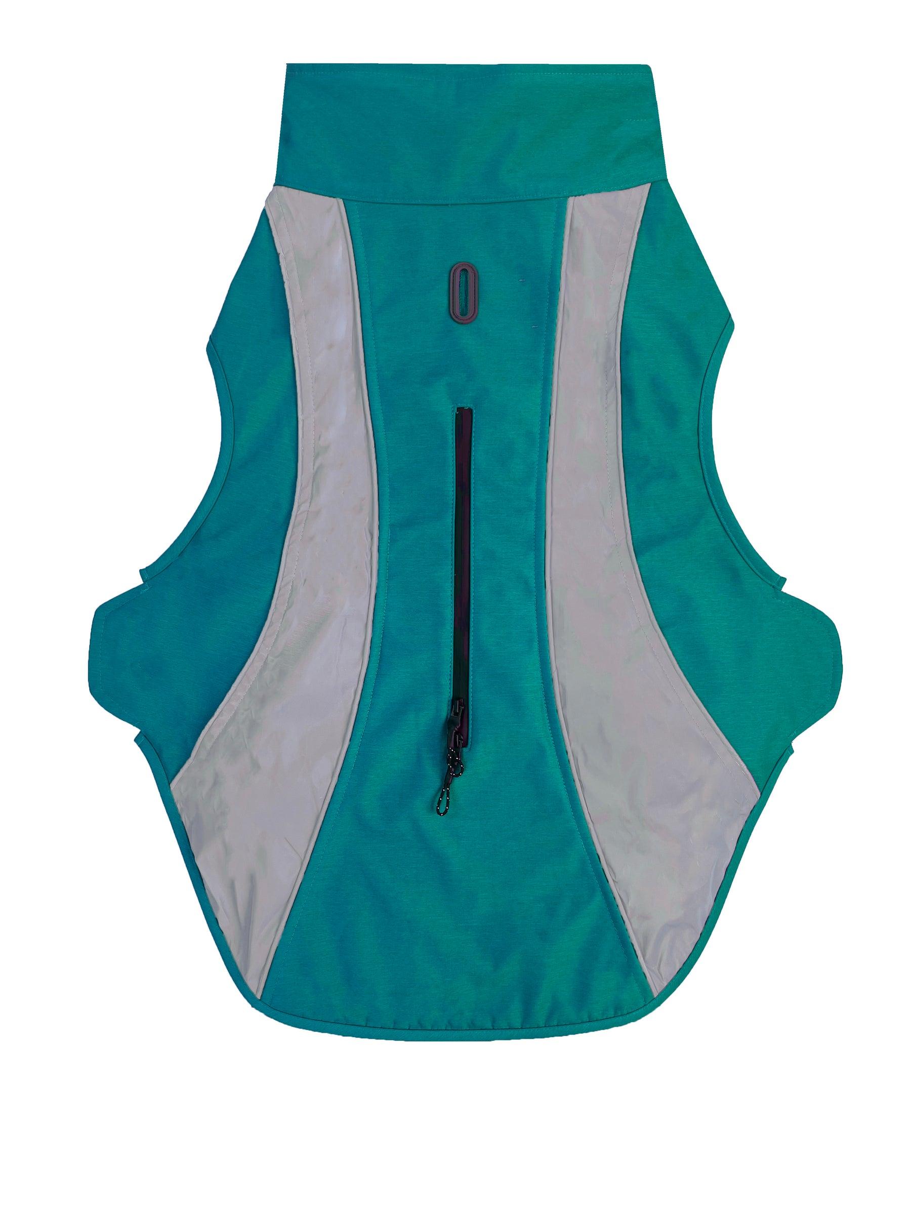 BayDog Saginaw Bay Fleece 2.0 Dog Coat, Turquoise, X-Large