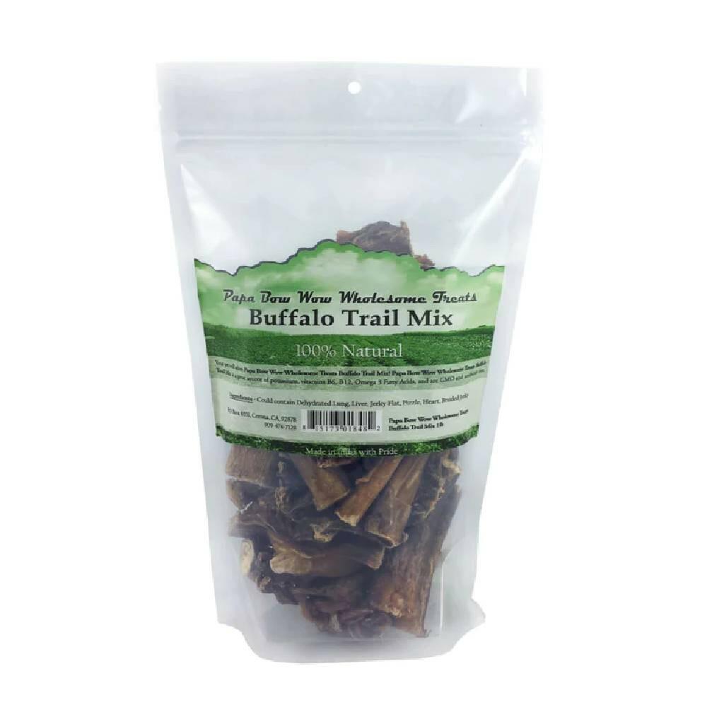 Papa Bow Wow Buffalo Trail Mix Dog Treats, 1-lb
