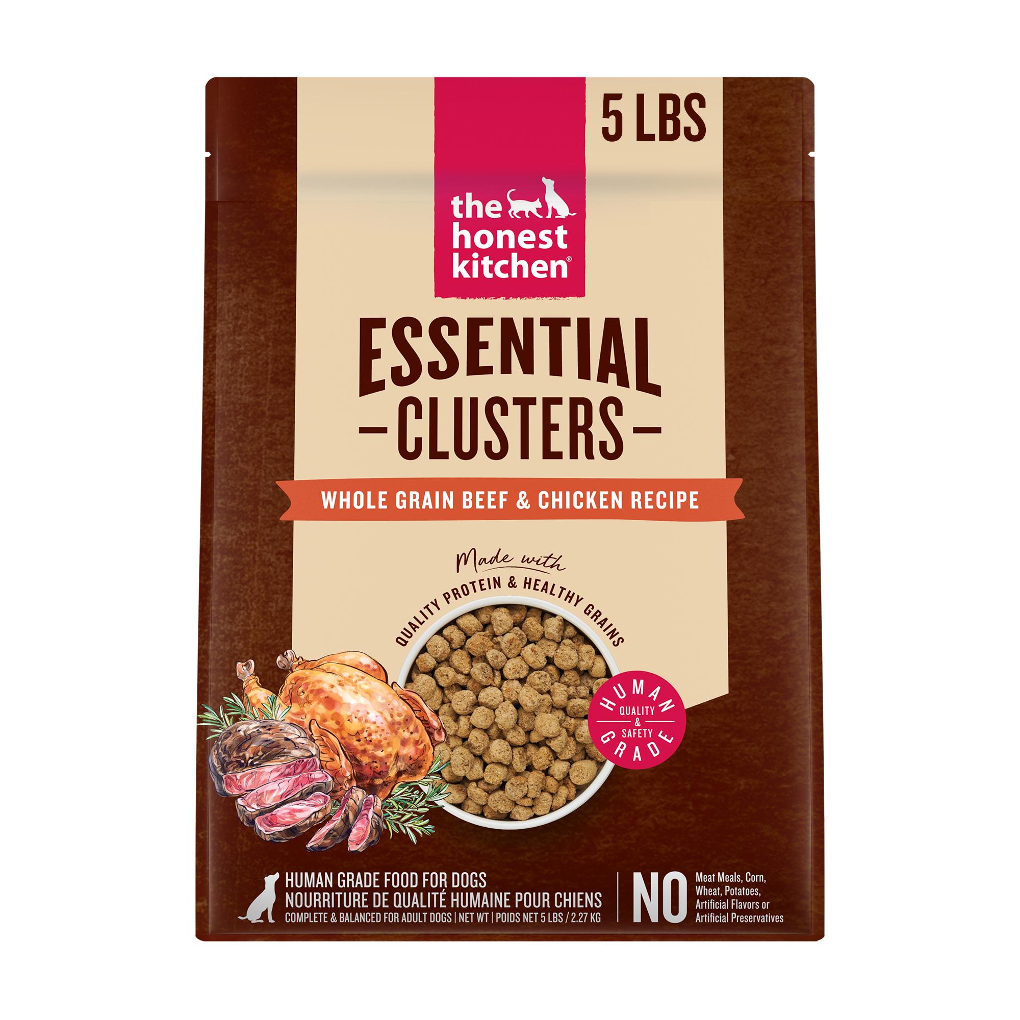 The Honest Kitchen Essential Clusters Whole Grain Beef & Chicken Dry Dog Food, 5-lb