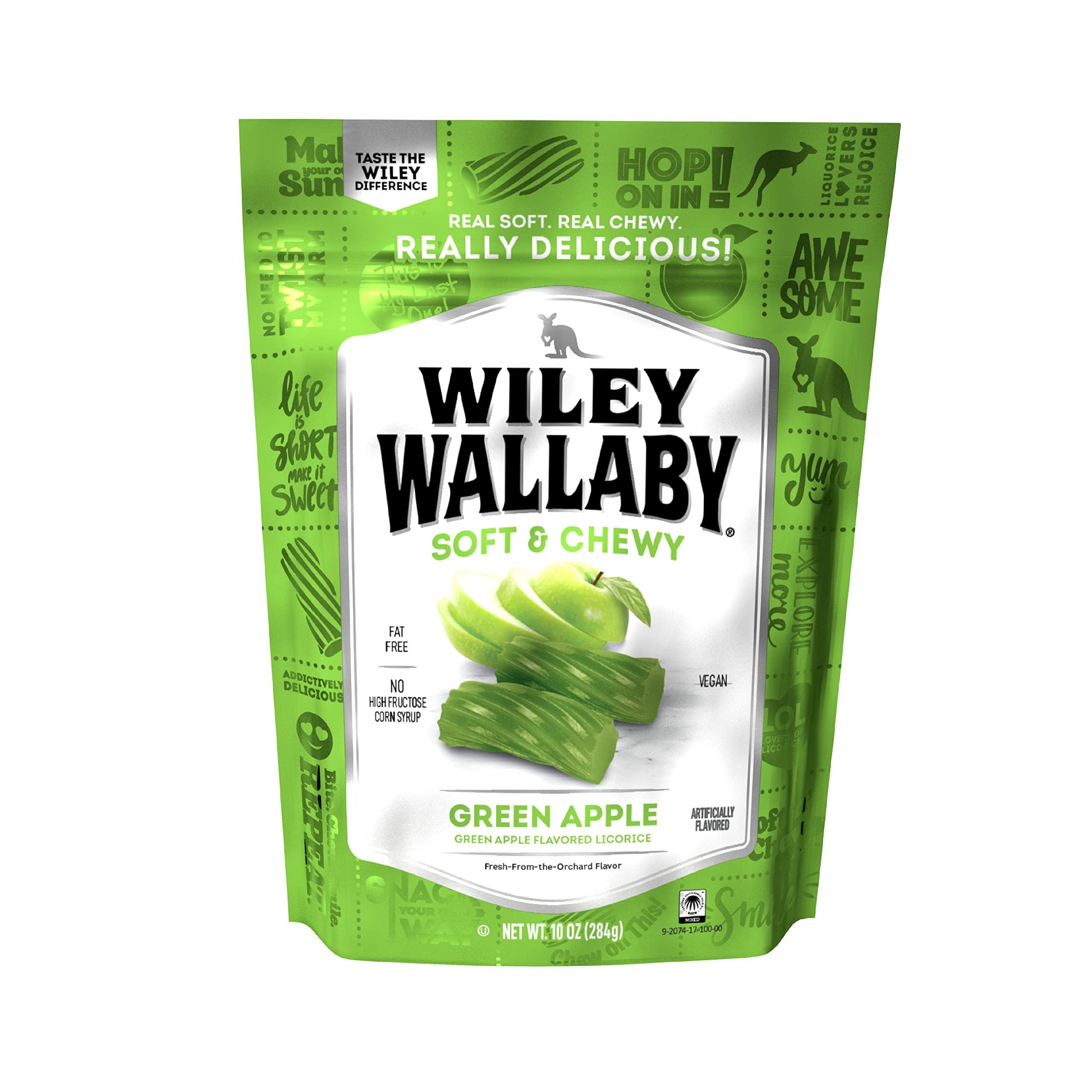 Wiley Wallaby Green Apple Soft & Chewy Treats, 10-oz