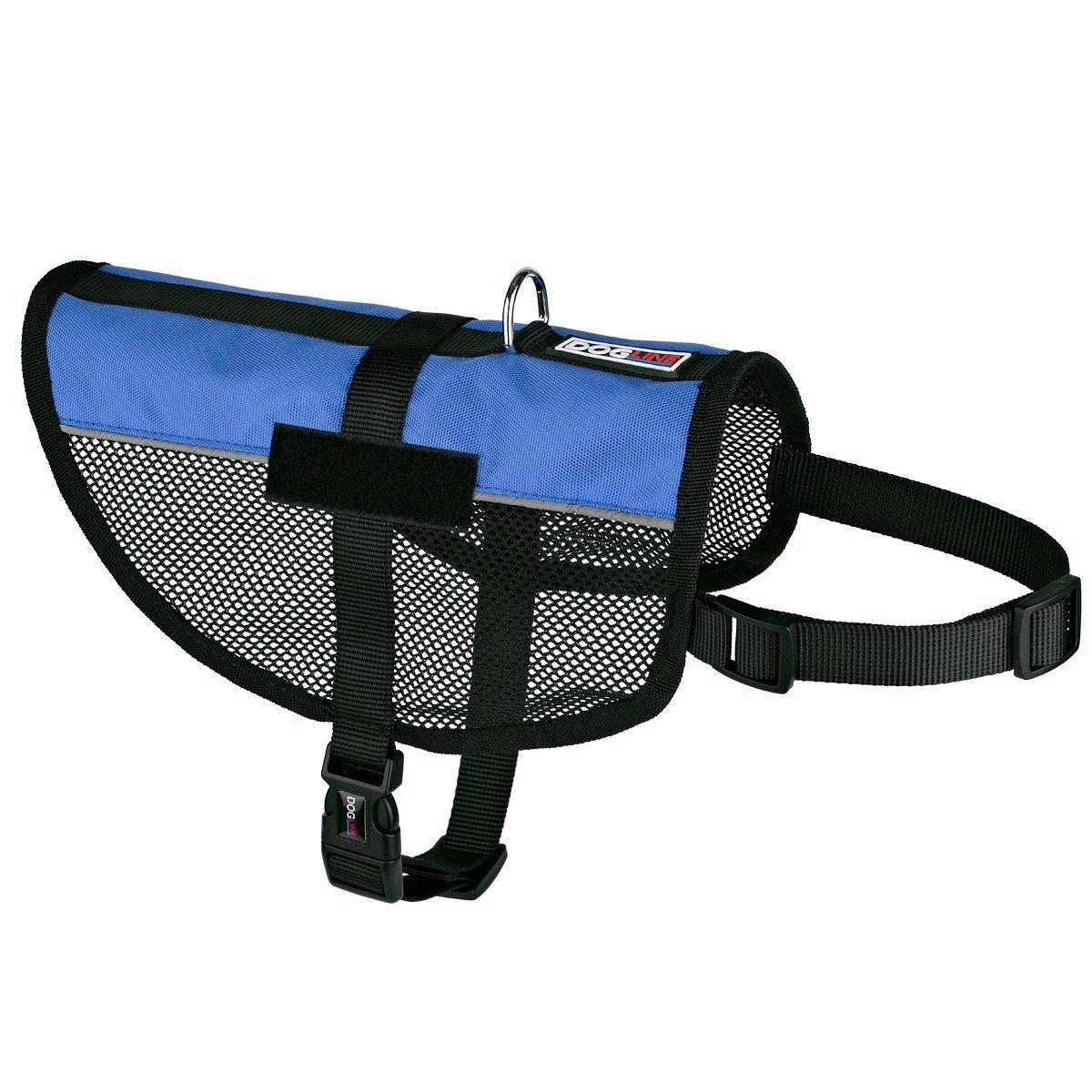 Dogline MaxAire Mesh Dog Vest, Blue, 30-38-in