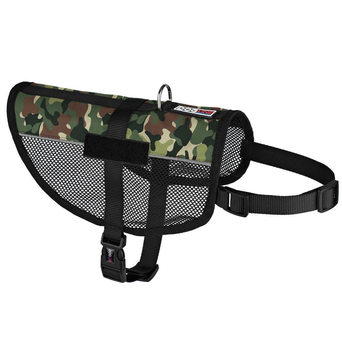 Dogline MaxAire Mesh Dog Vest, Green Camo, 17-21-in