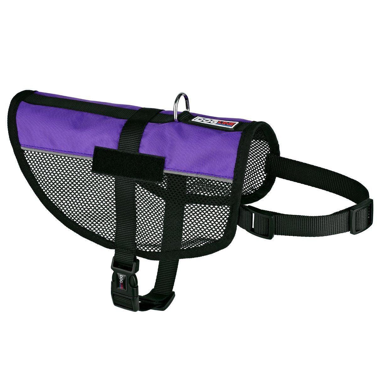 Dogline MaxAire Mesh Dog Vest, Purple, 13-16-in