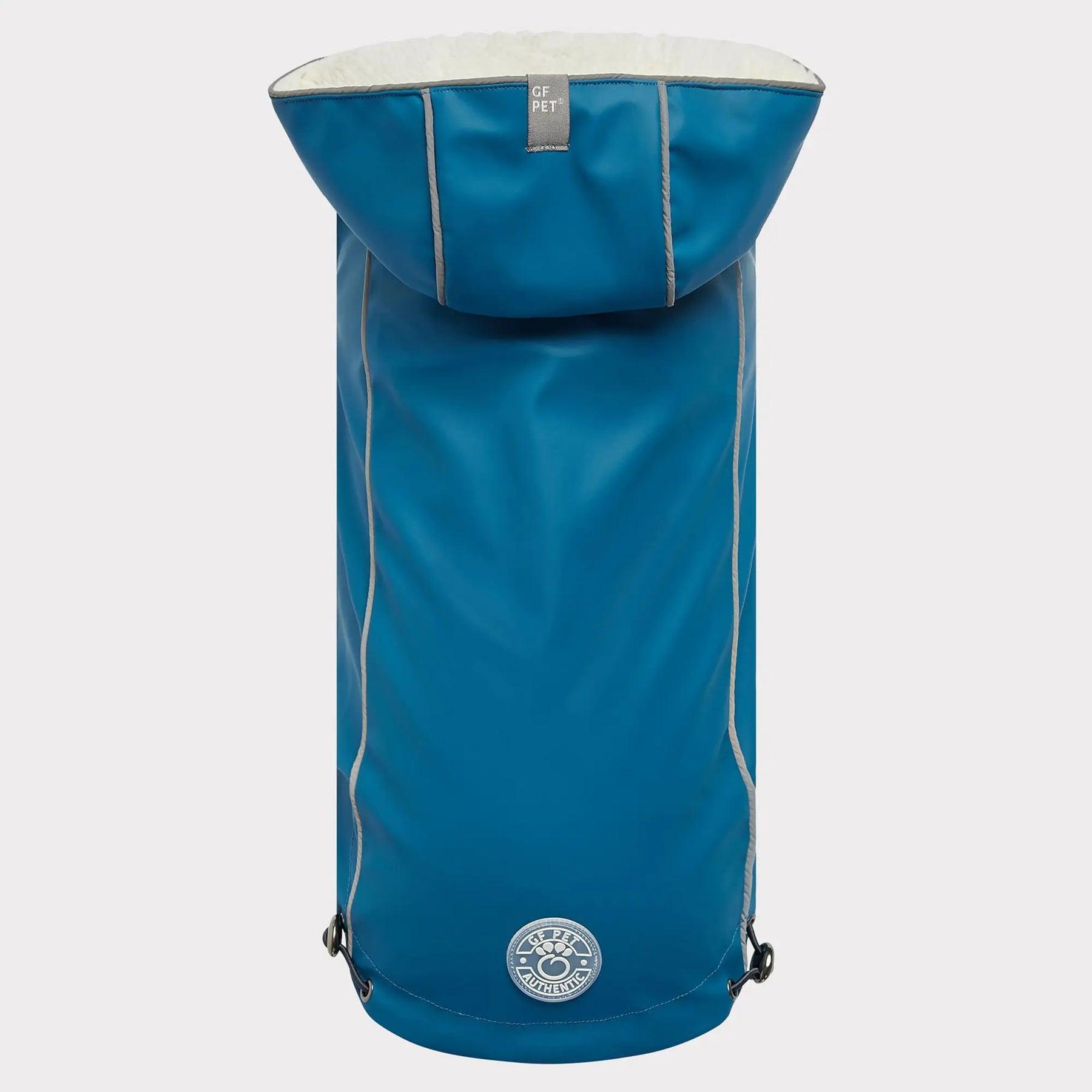 GF Pet Elasto-Fit Insulated Dog Raincoat, Dark Blue
