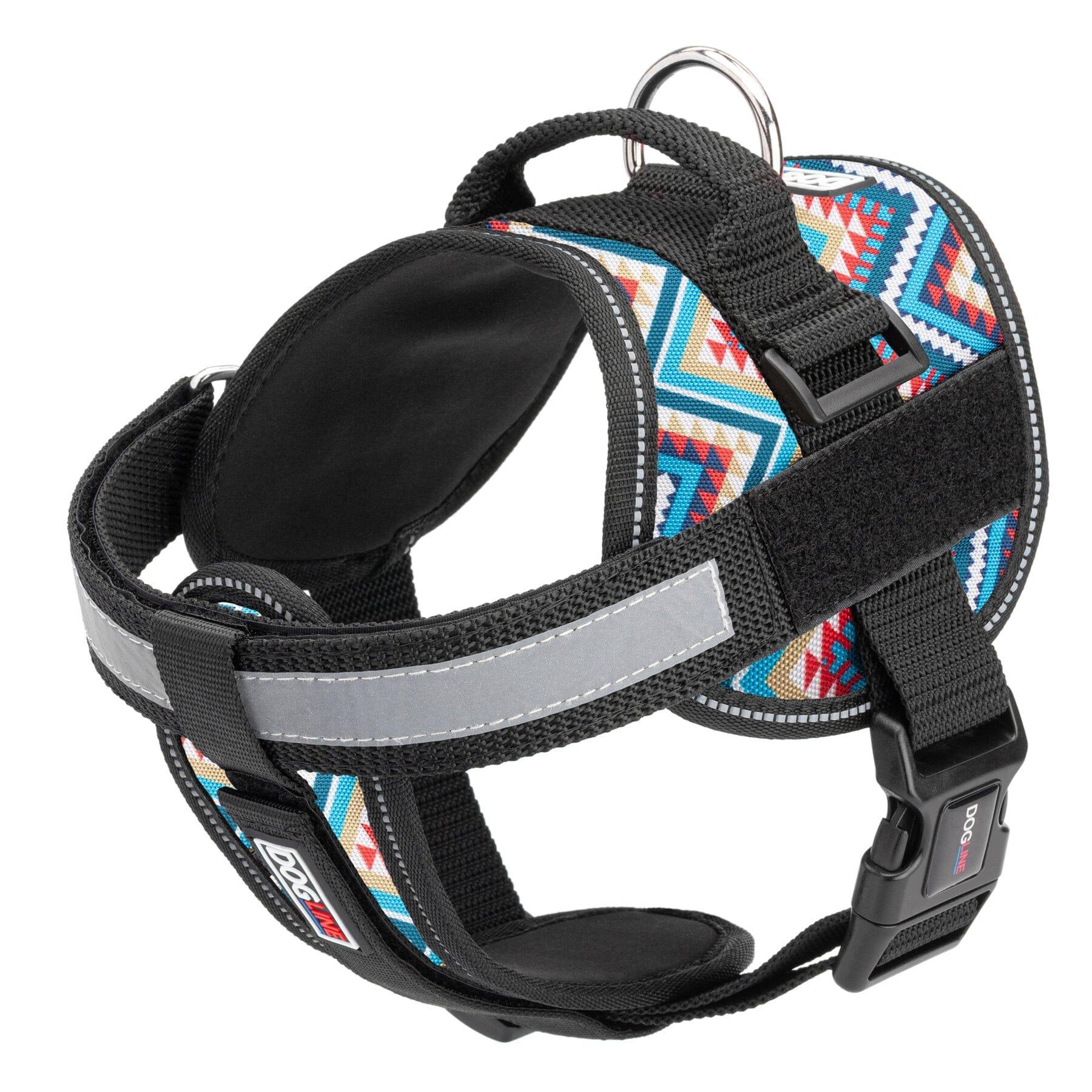 Dogline Unimax Multi-Purpose Dog Harness, Aztec, 18-25-in
