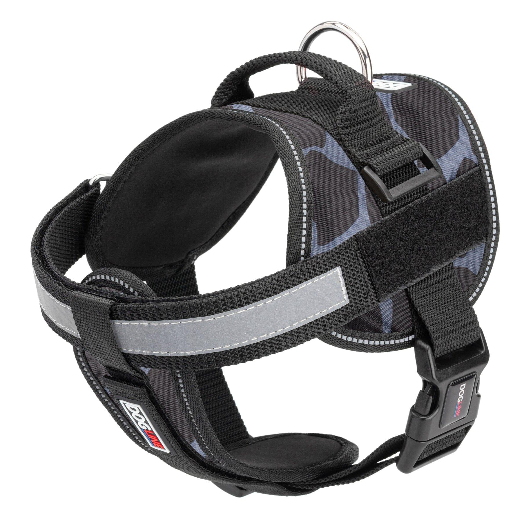 Dogline Unimax Multi-Purpose Dog Harness, Giraffe Grey, 22-30-in