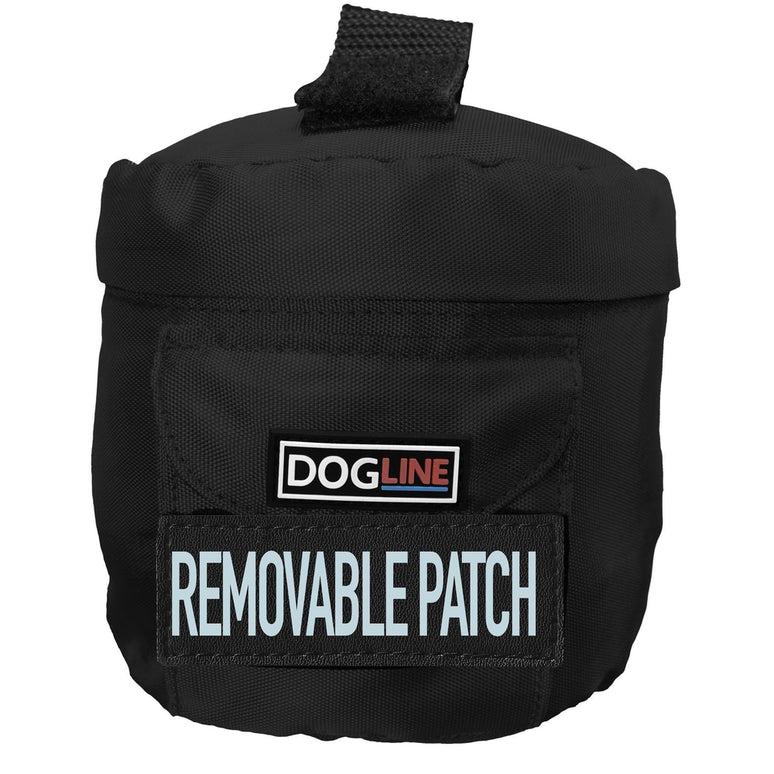 Dogline Removable Utility Side Bags for Dog Harness, Black