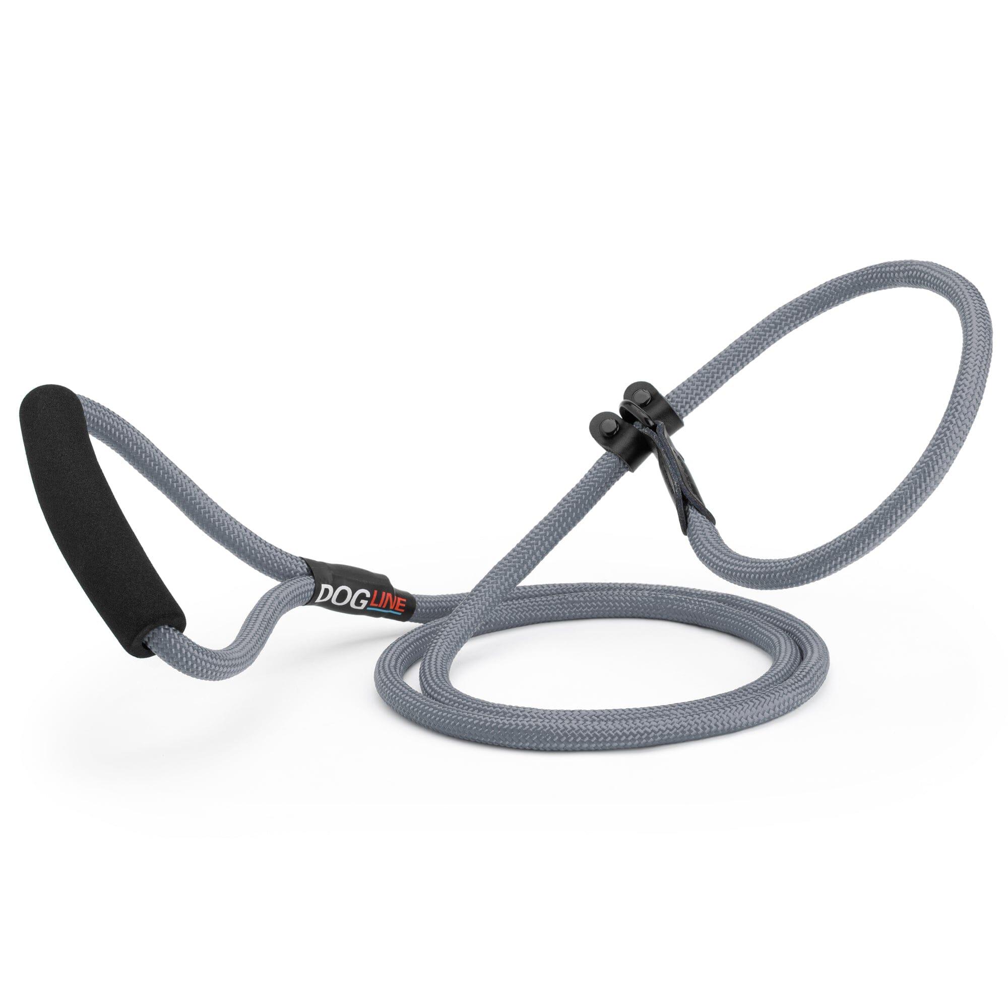 Dogline Round Nylon Slip Dog Leash, Grey