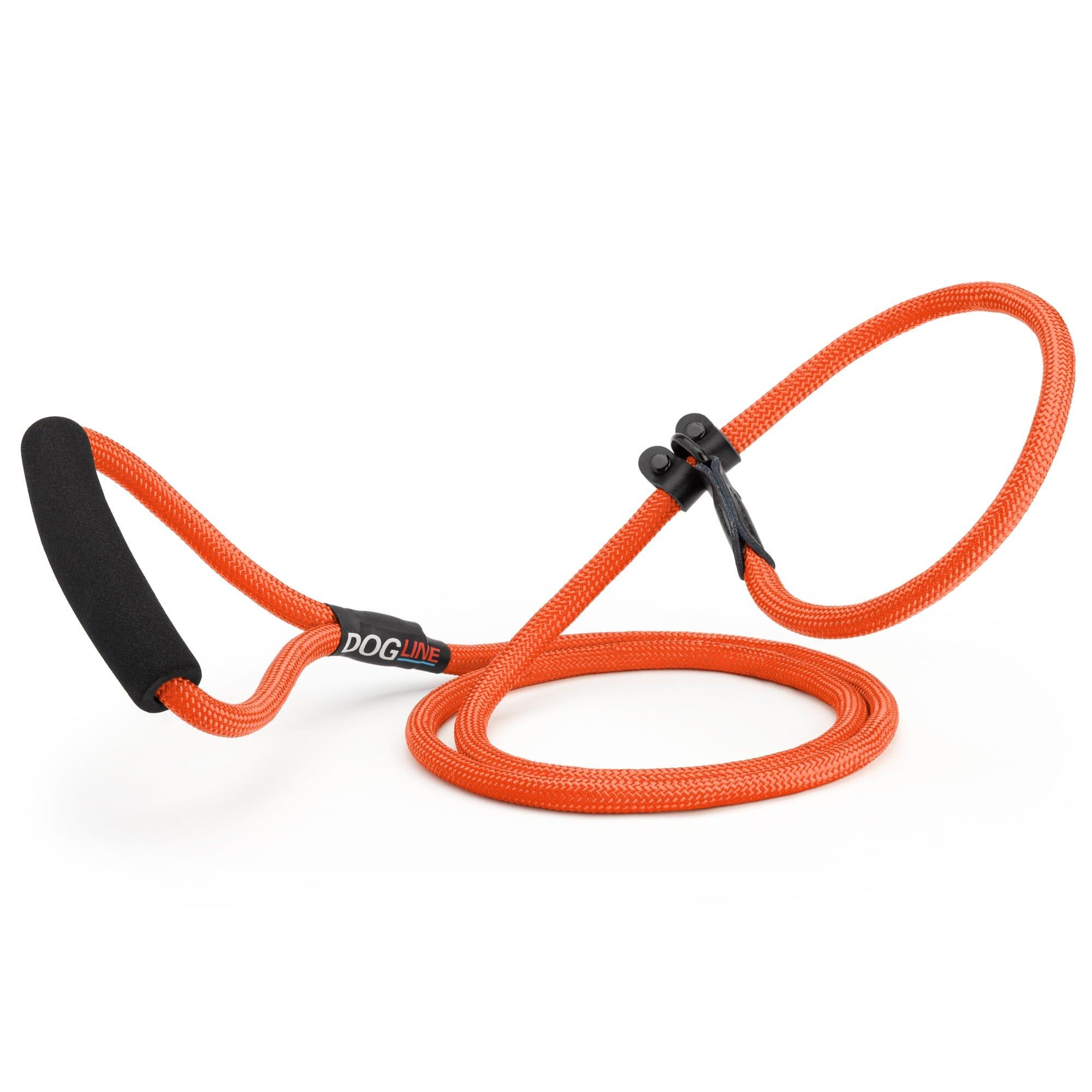 Dogline Round Nylon Slip Dog Leash, Orange
