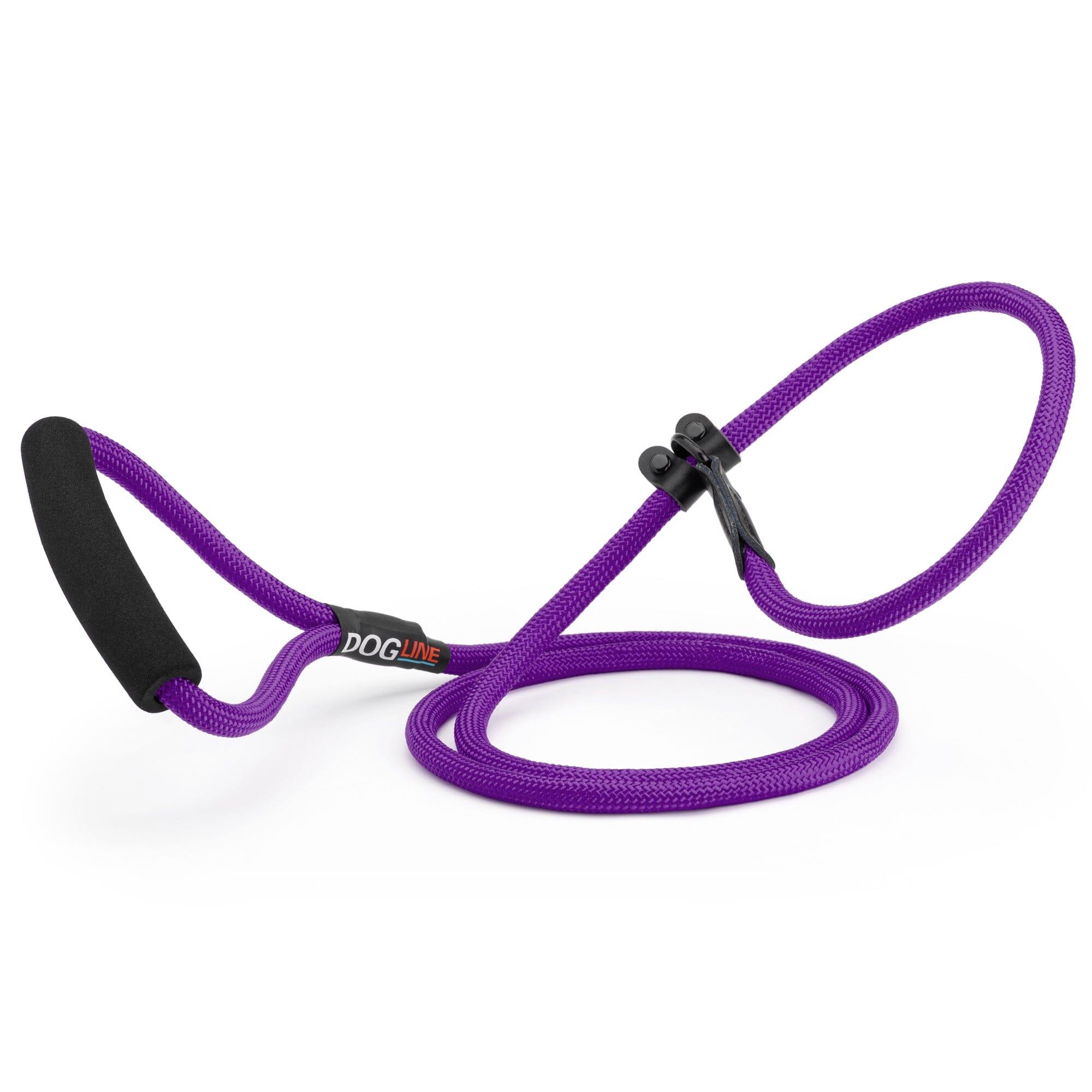 Dogline Round Nylon Slip Dog Leash, Purple