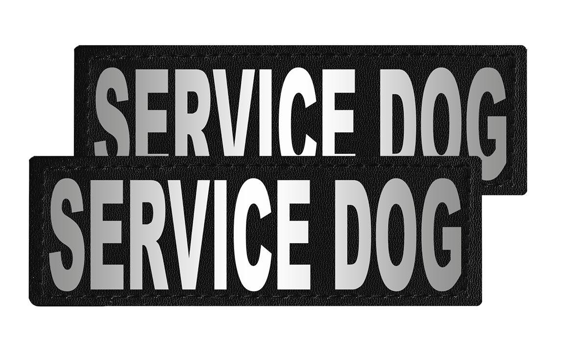 Dogline Removable Interchangeable Dog Patches, Service Dog, 2-pk