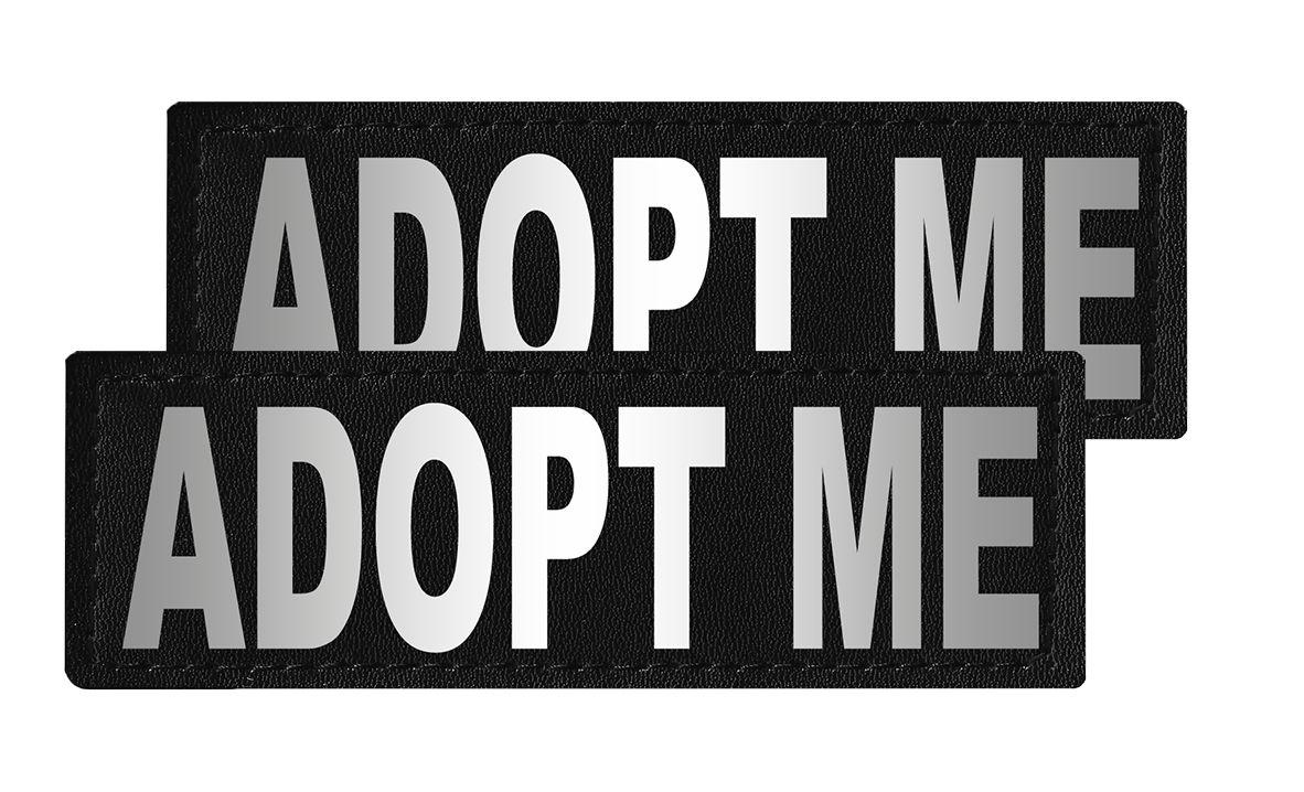 Dogline Removable Interchangeable Dog Patches, Adopt Me, 2-pk