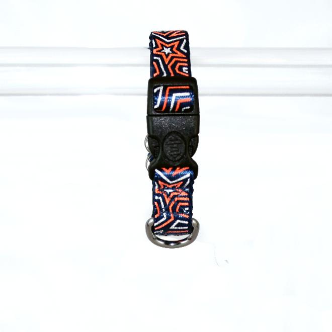 Goli Design Star Gazer Dog Collar, Red Star